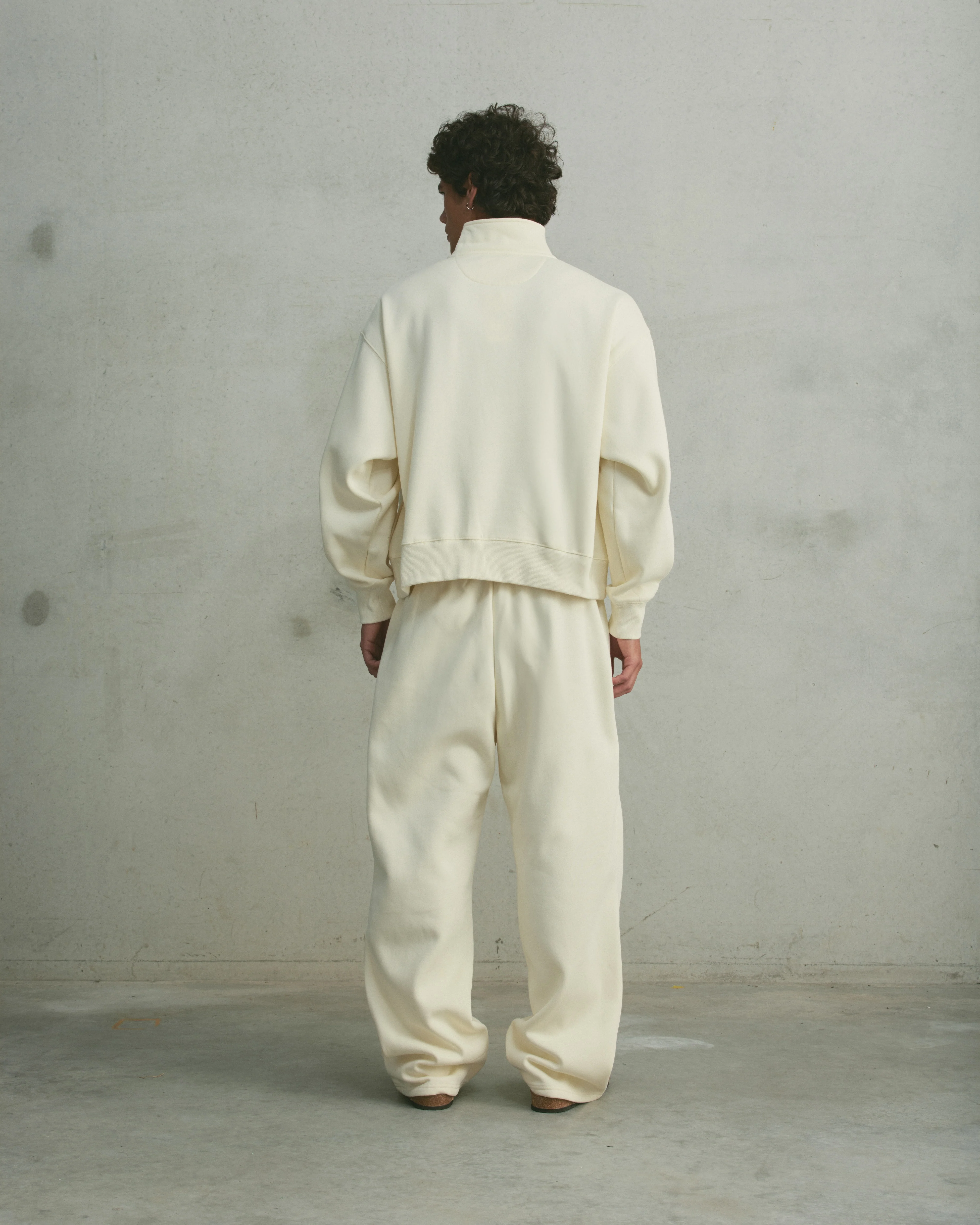 Core Wide Leg Sweatpants | Vanilla - Image 3