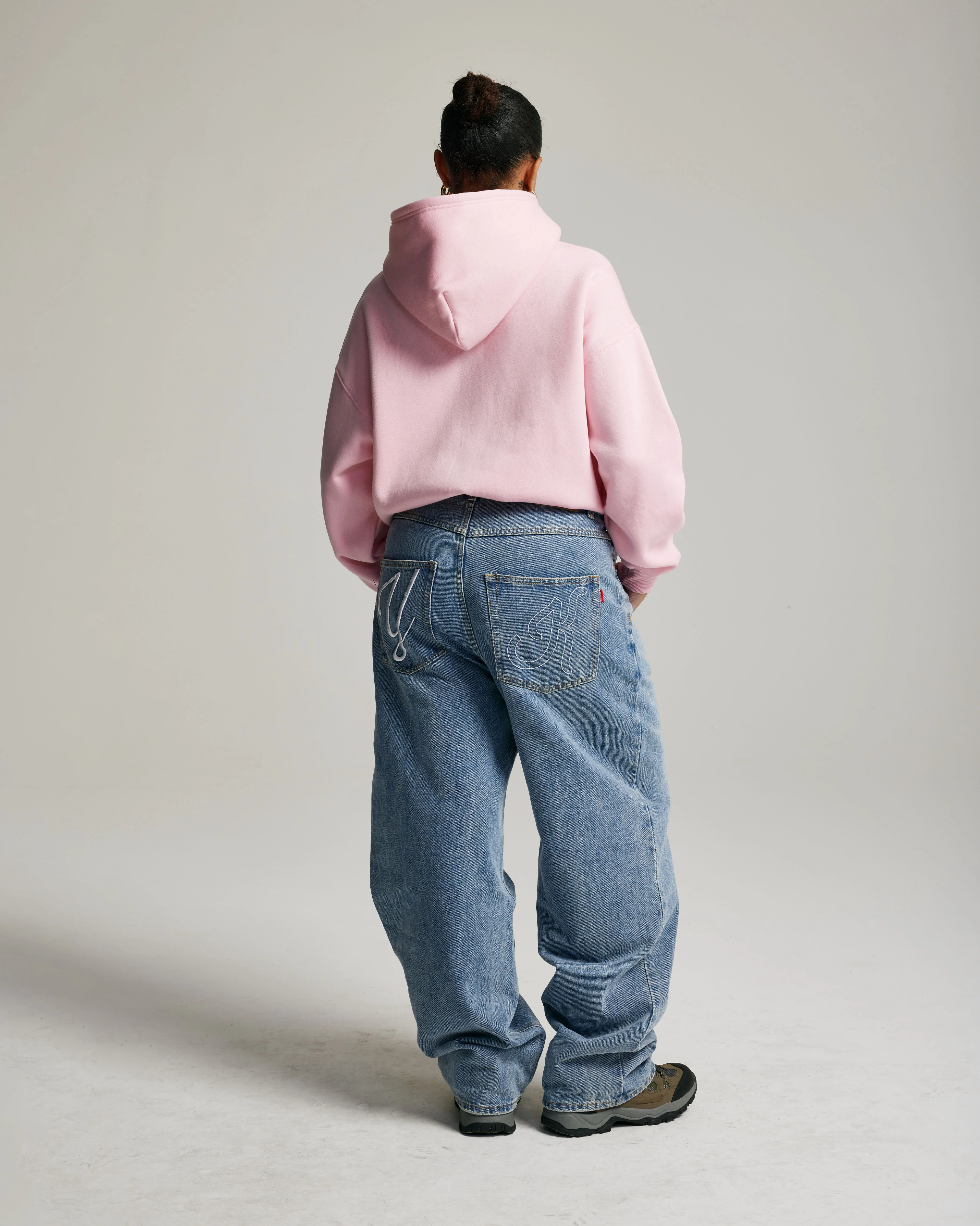 Core Zip Up Hoodie | Baby Pink - Image 3