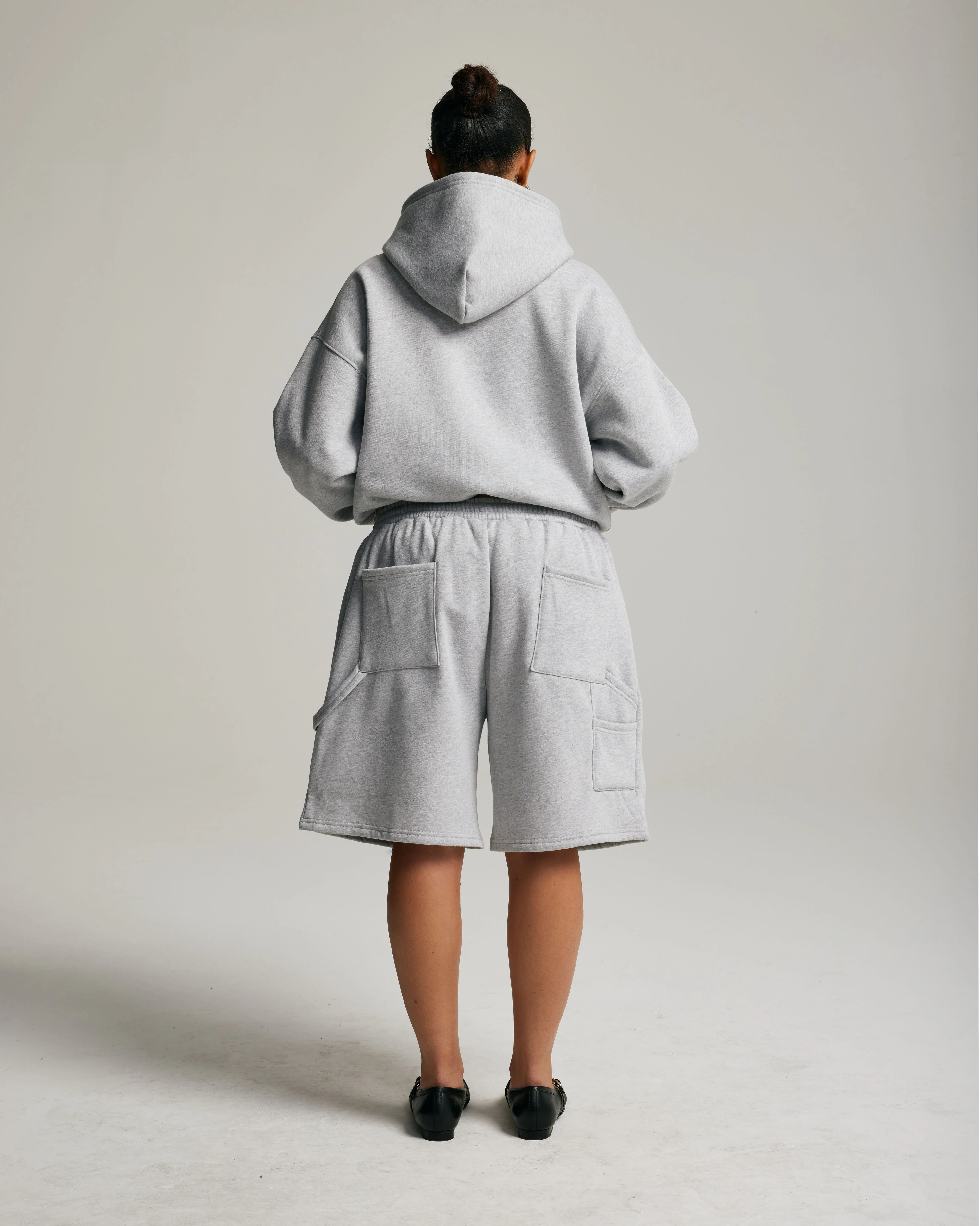 Core Zip Up Hoodie | Heather Grey - Image 5