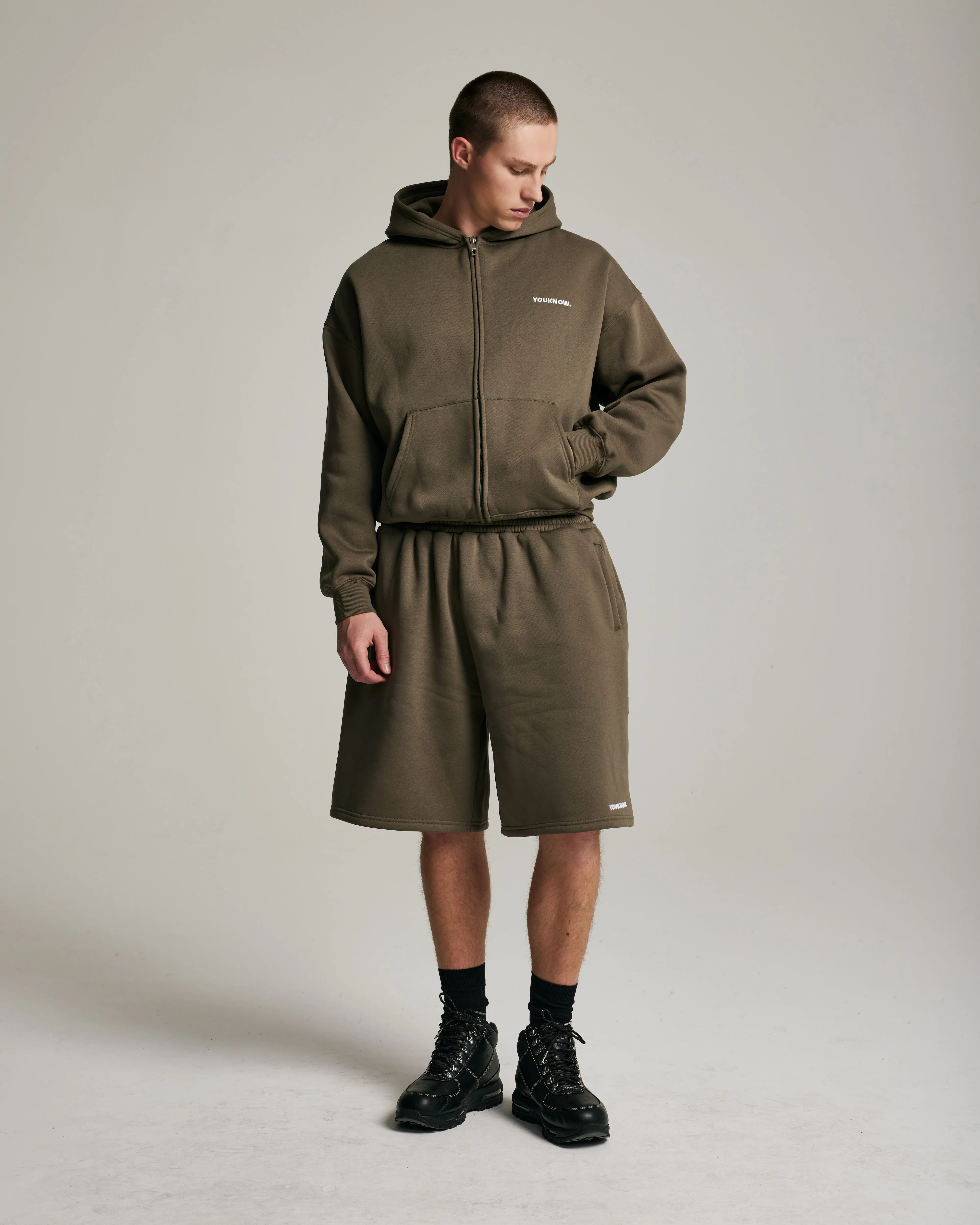 Core Zip Up Hoodie | Seaweed - Image 3