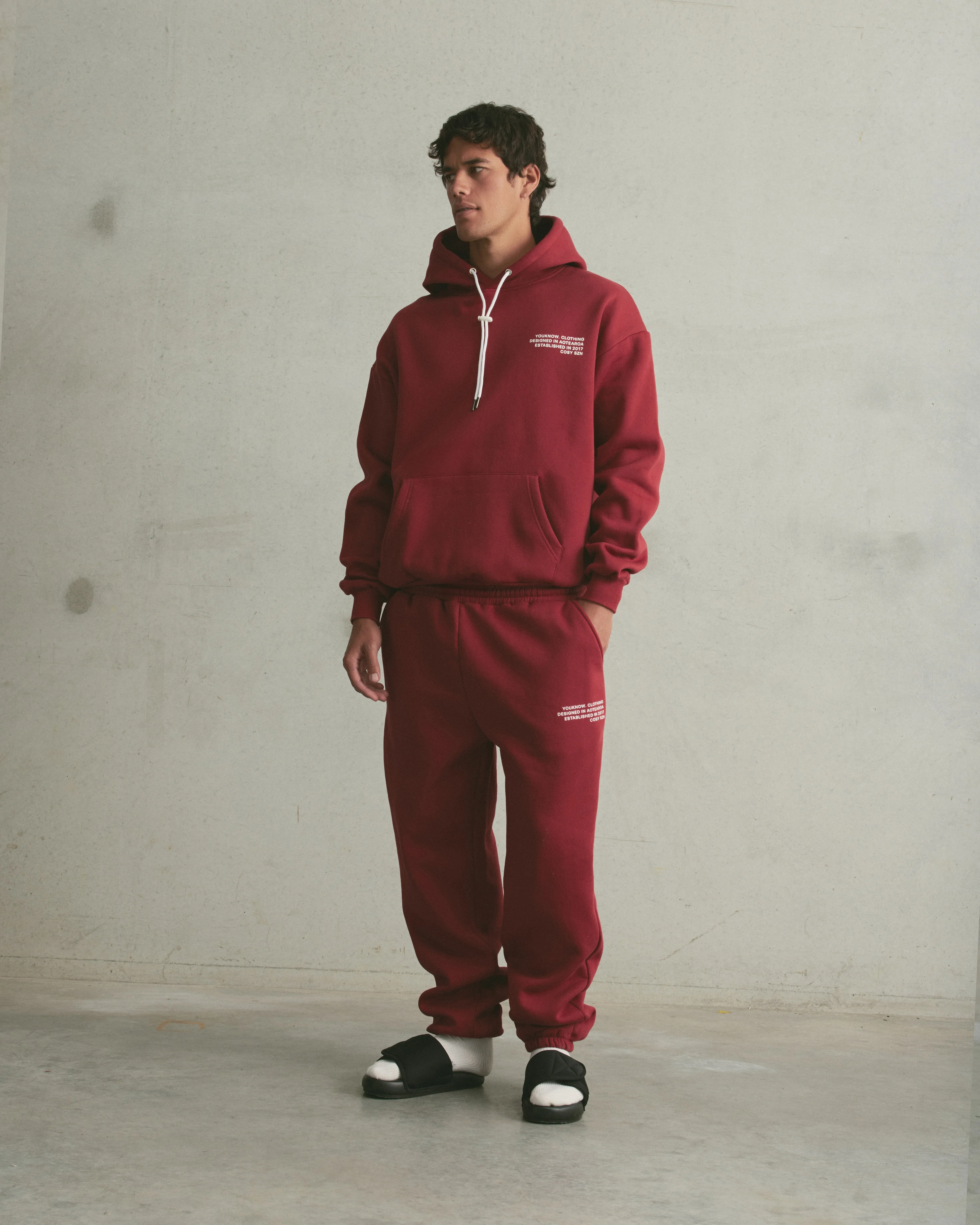 Cosyszn Sweatpants | Maroon - Image 2