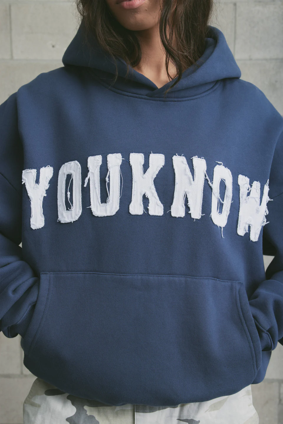 Cotton Applique Hoodie | Ocean - Image 4