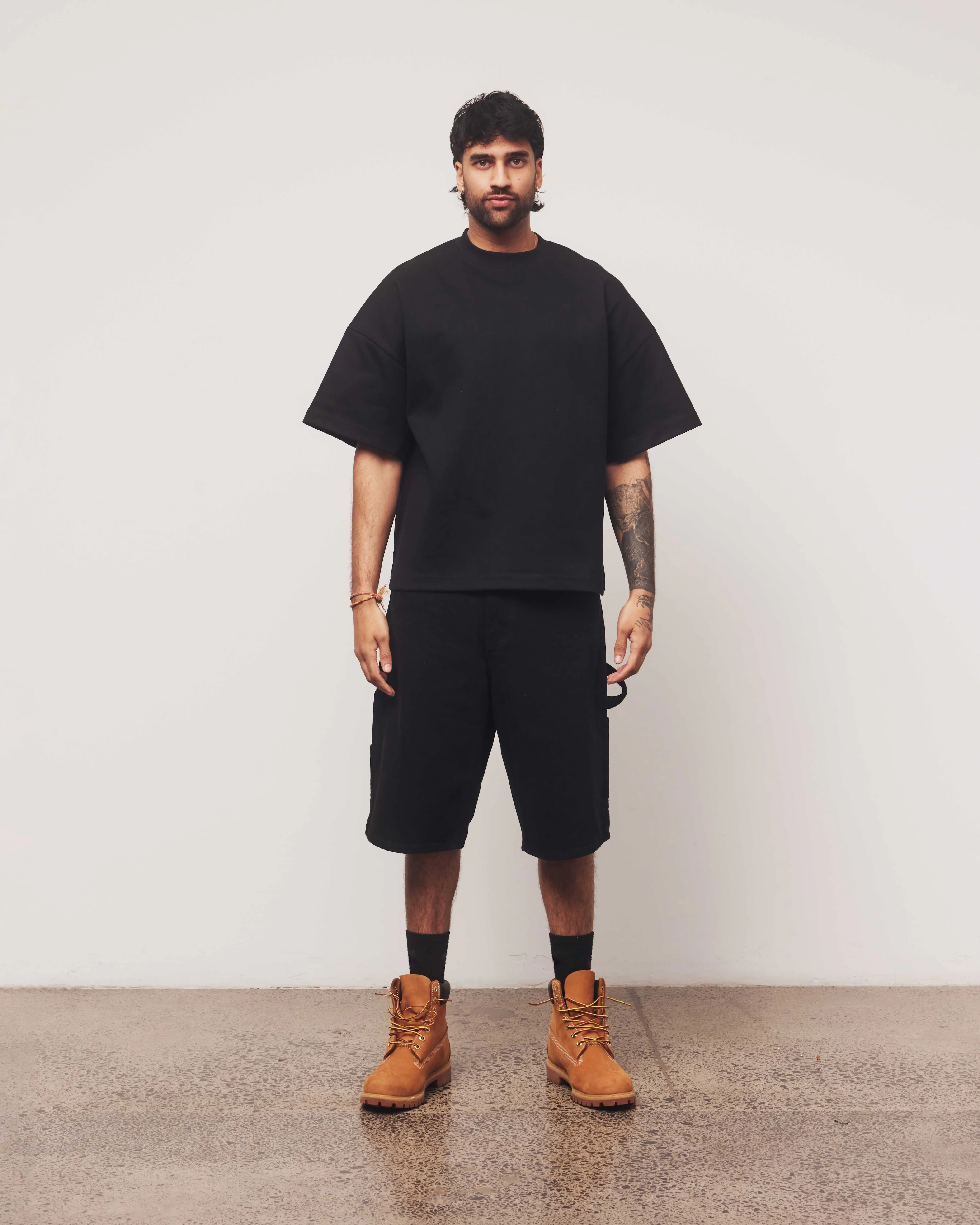 Denim Jorts | Black - Image 3