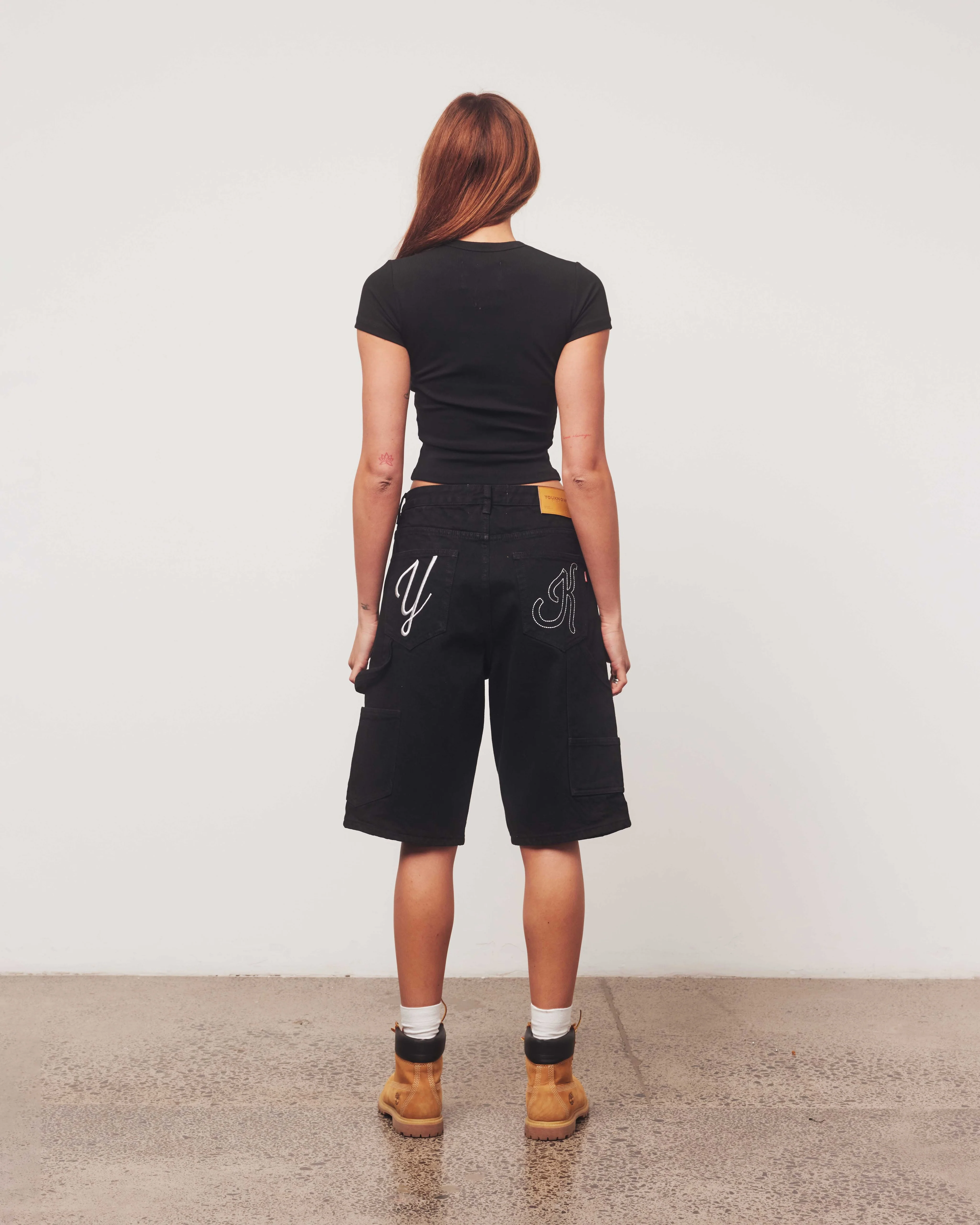 Denim Jorts | Black - Image 6