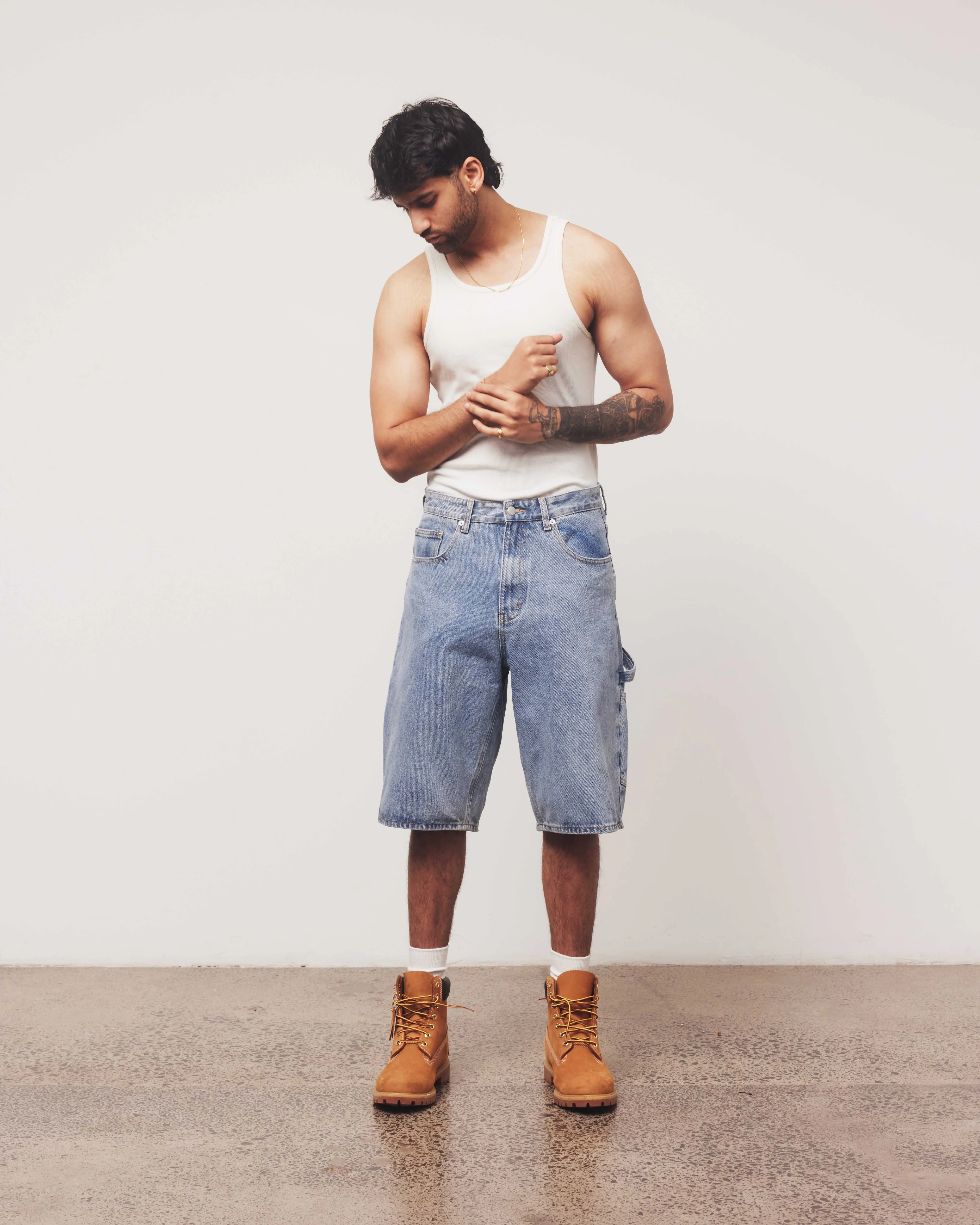 Denim Jorts | Light Wash - Image 4