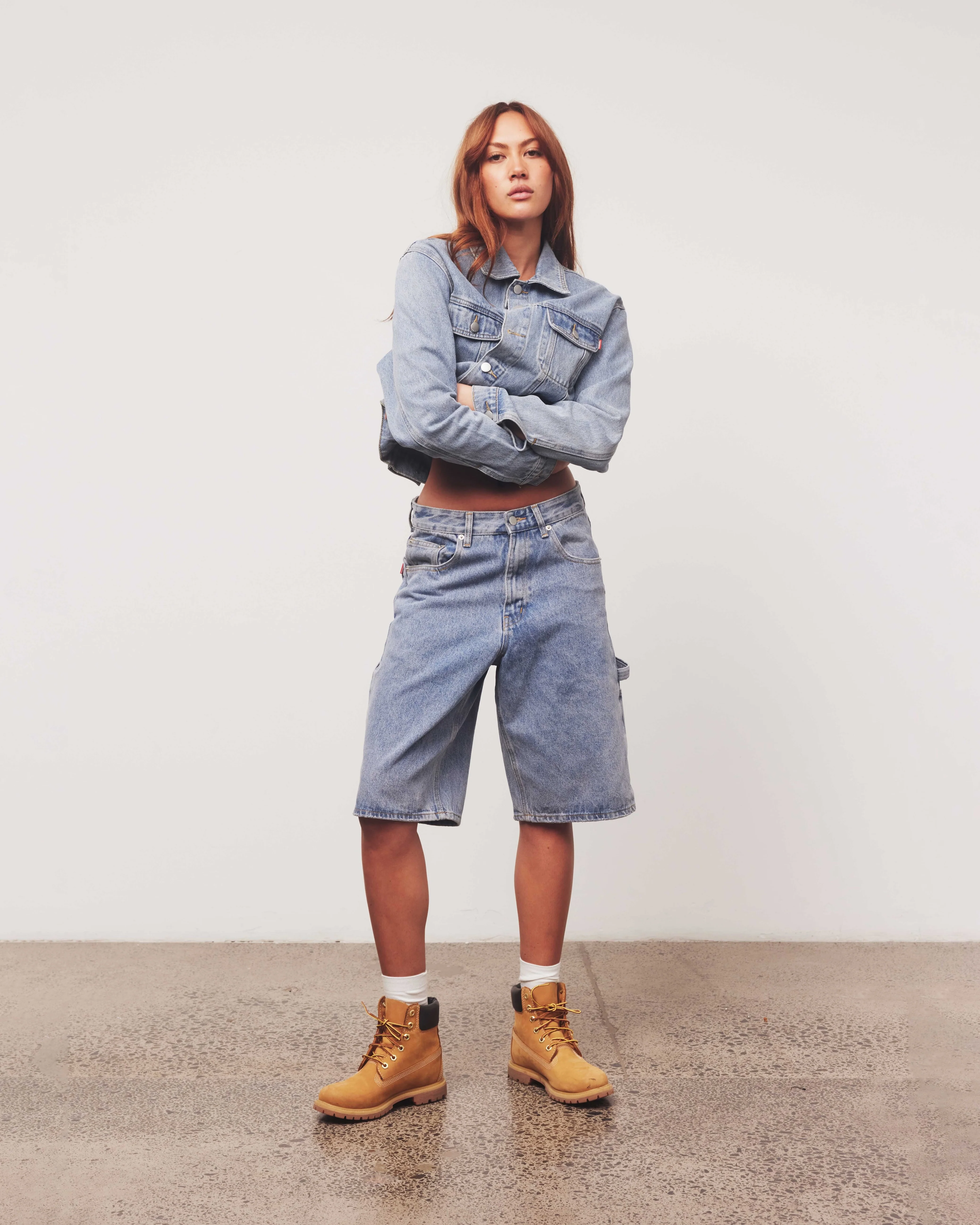 Denim Jorts | Light Wash - Image 7