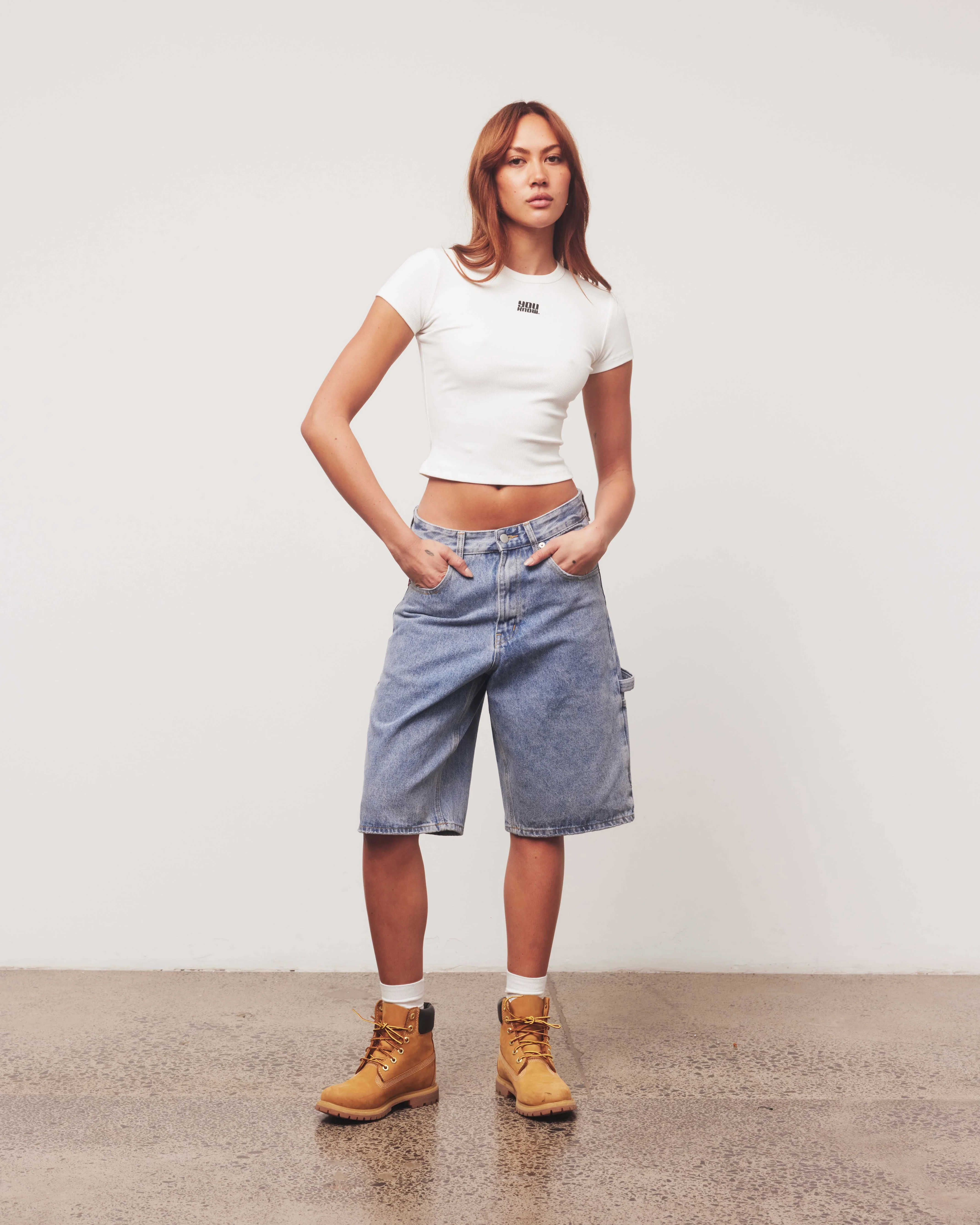 Denim Jorts | Light Wash - Image 9