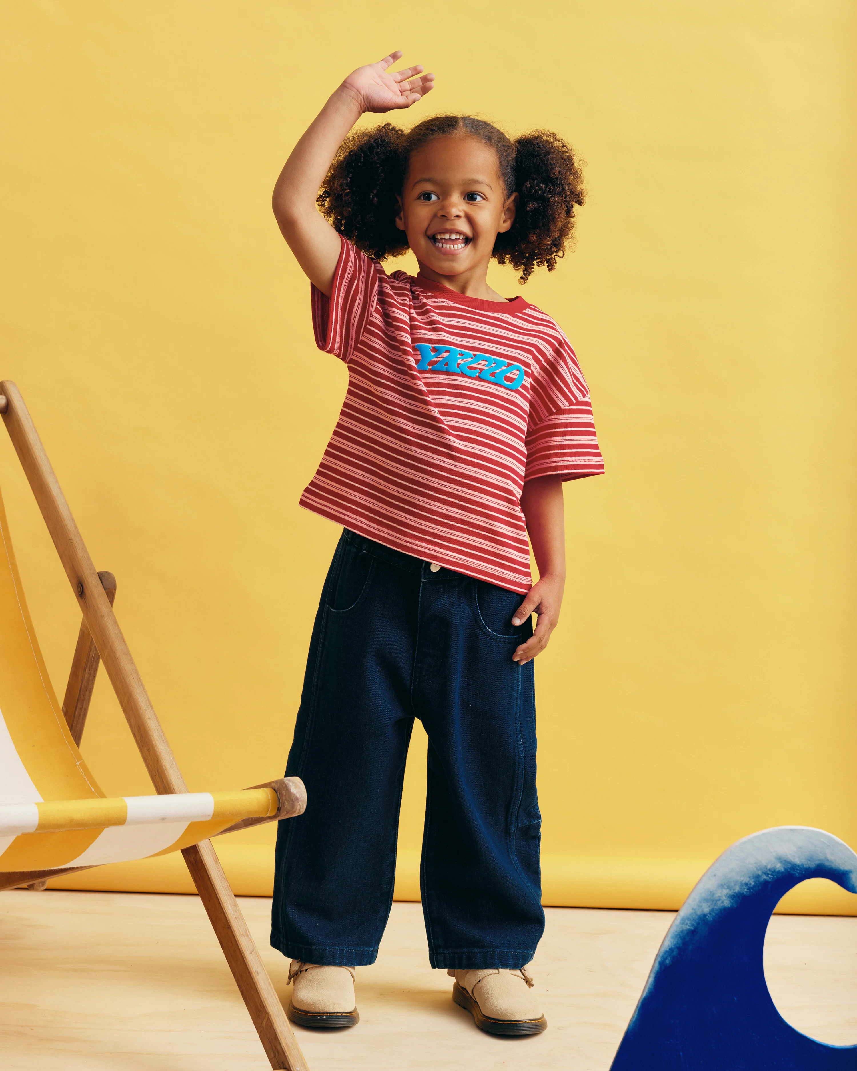 Kids Barrel Leg Jeans | Indigo Denim - Image 6