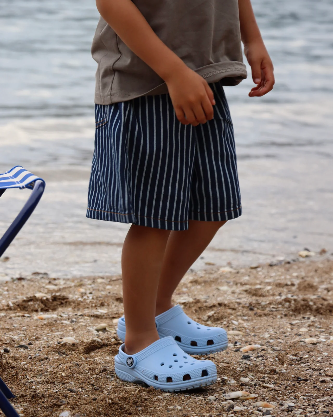 Kids Denim Jort | Pinstripe - Image 3
