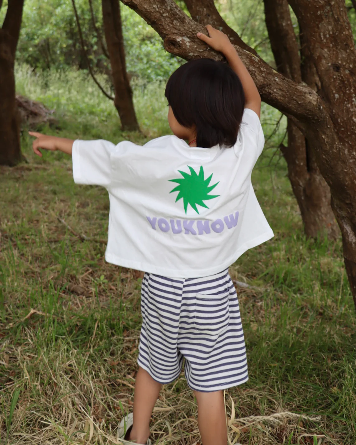 Kids Sun Tee | White - Image 3
