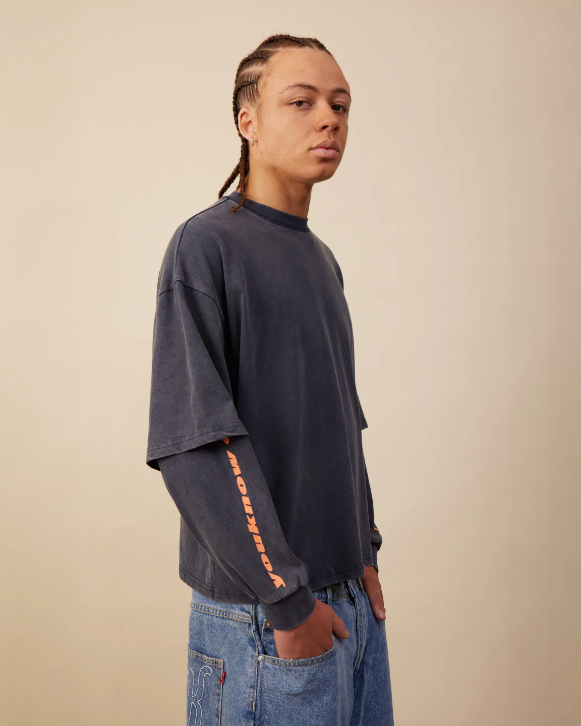 Layered Longsleeve | Navy - Image 5