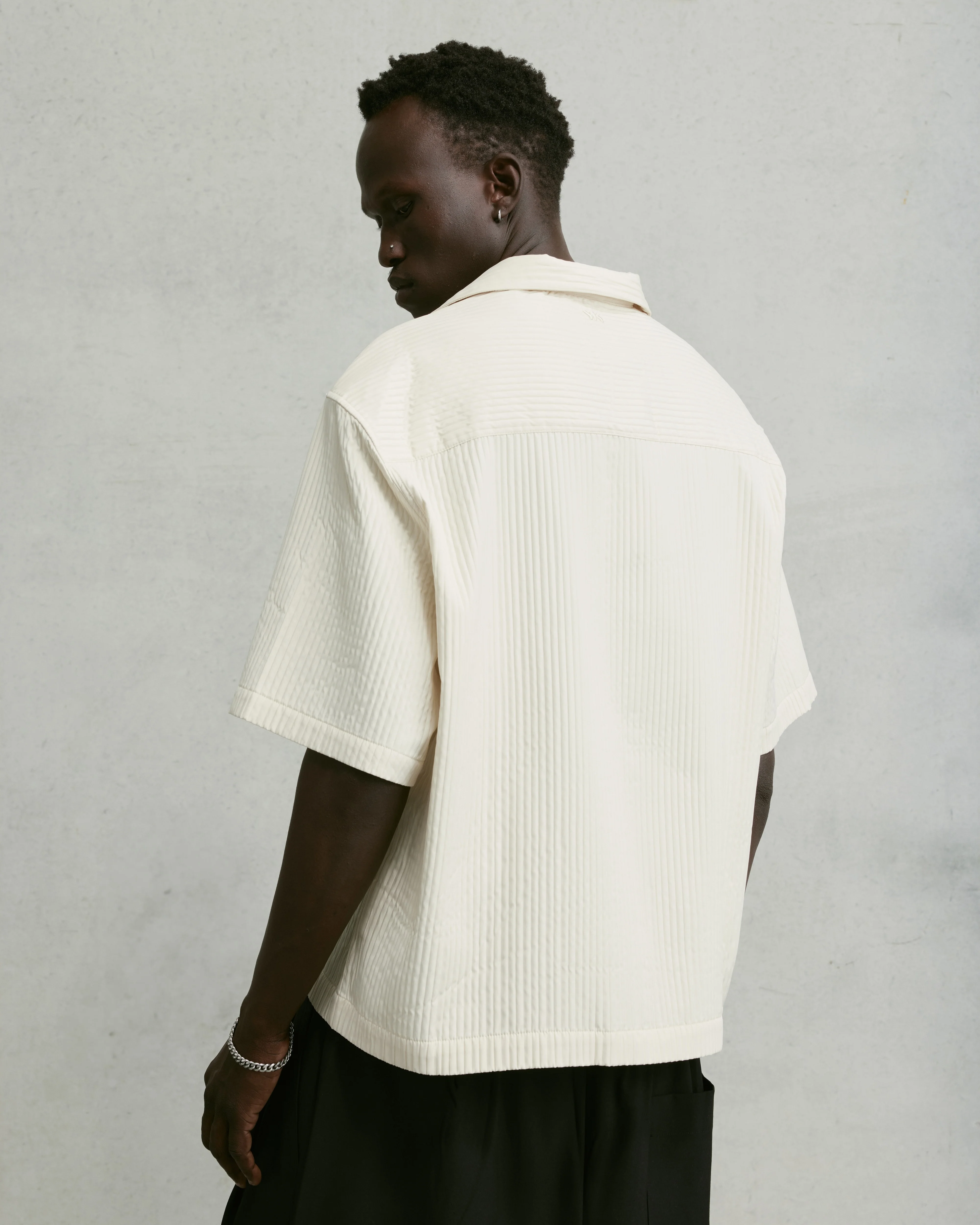 Nothing Boxy Pintuck Polo | Ecru - Image 3