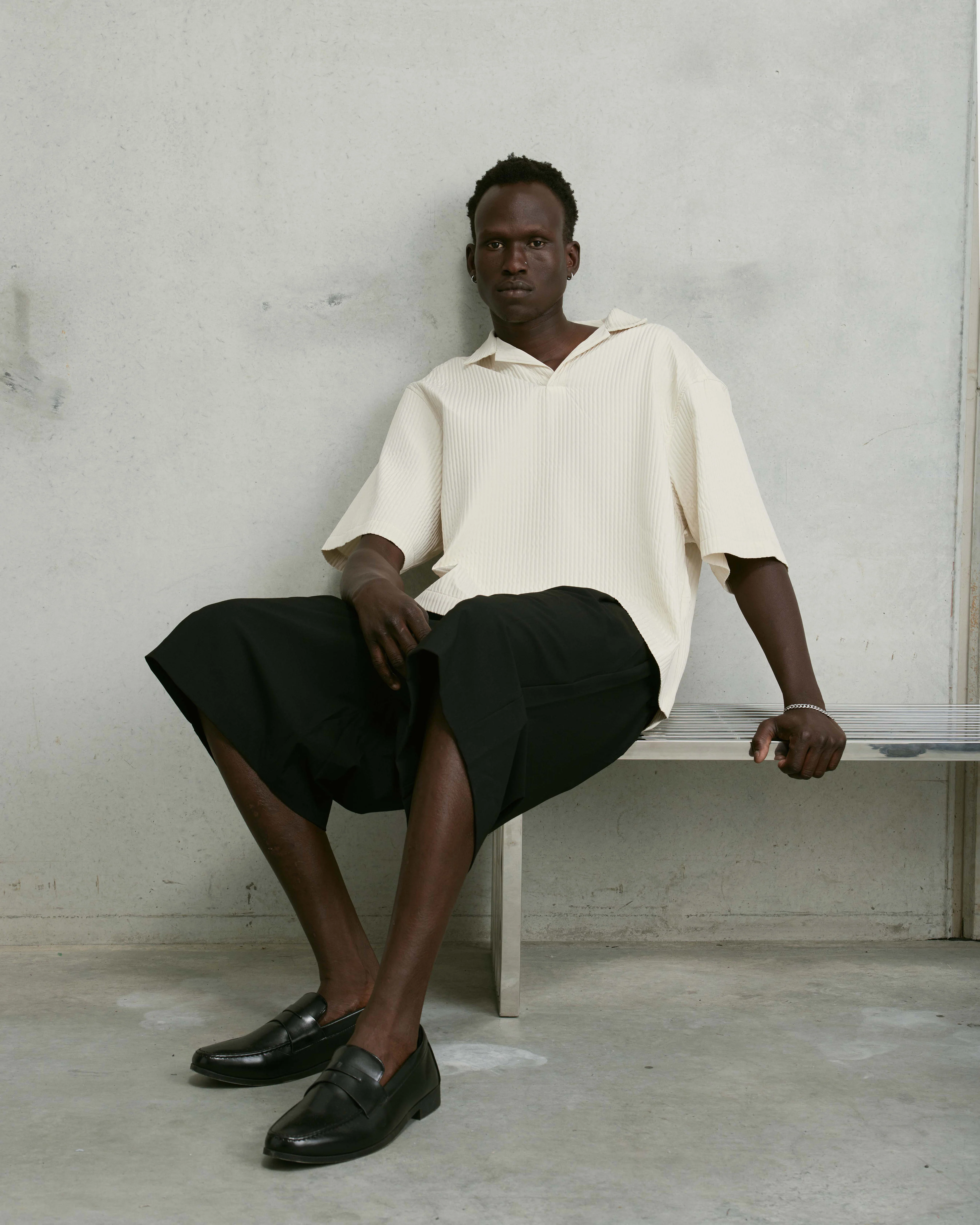 Nothing Boxy Pintuck Polo | Ecru - Image 4