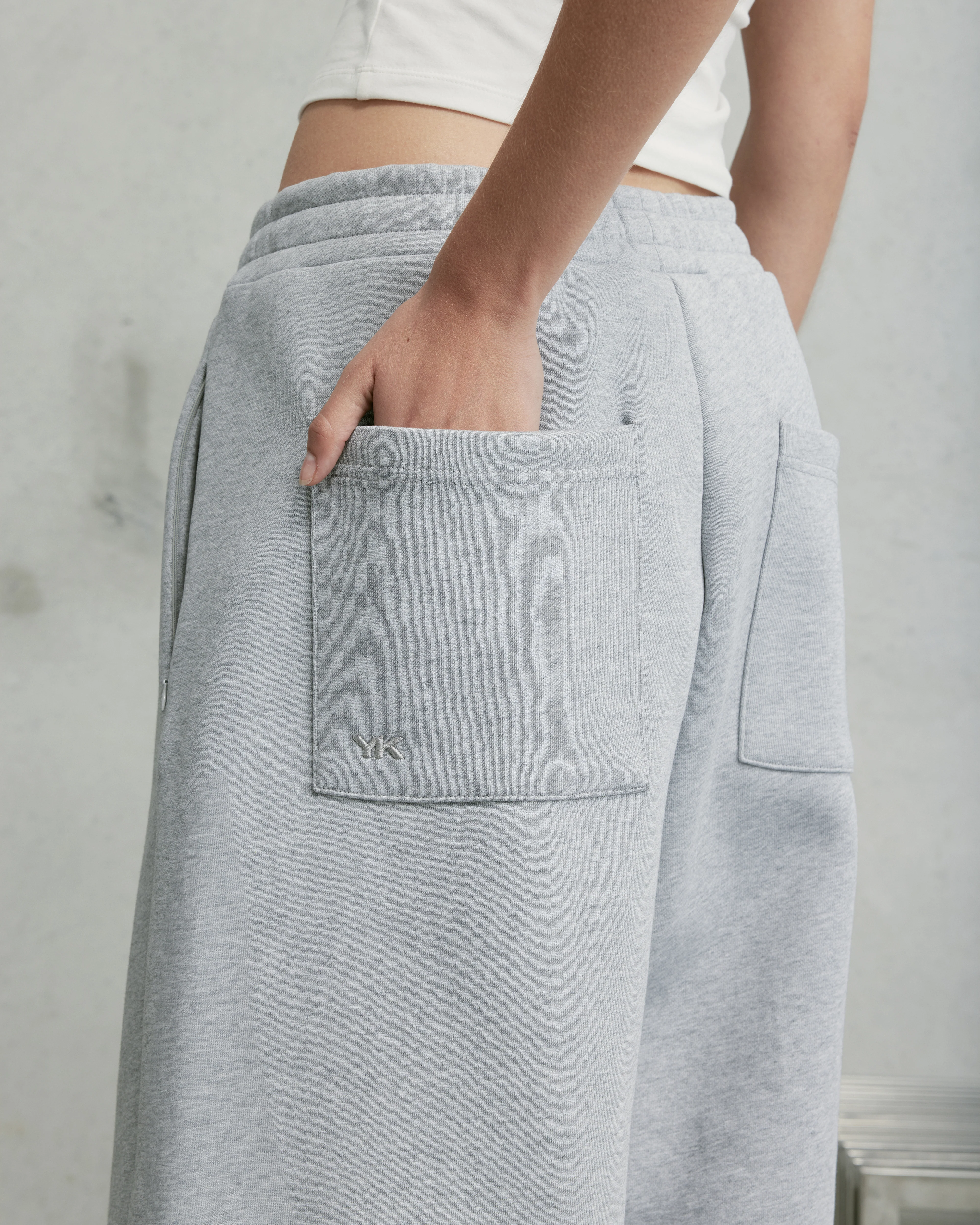 Nothing Heavyweight Jumbo Shorts | Asphalt Marle - Image 6
