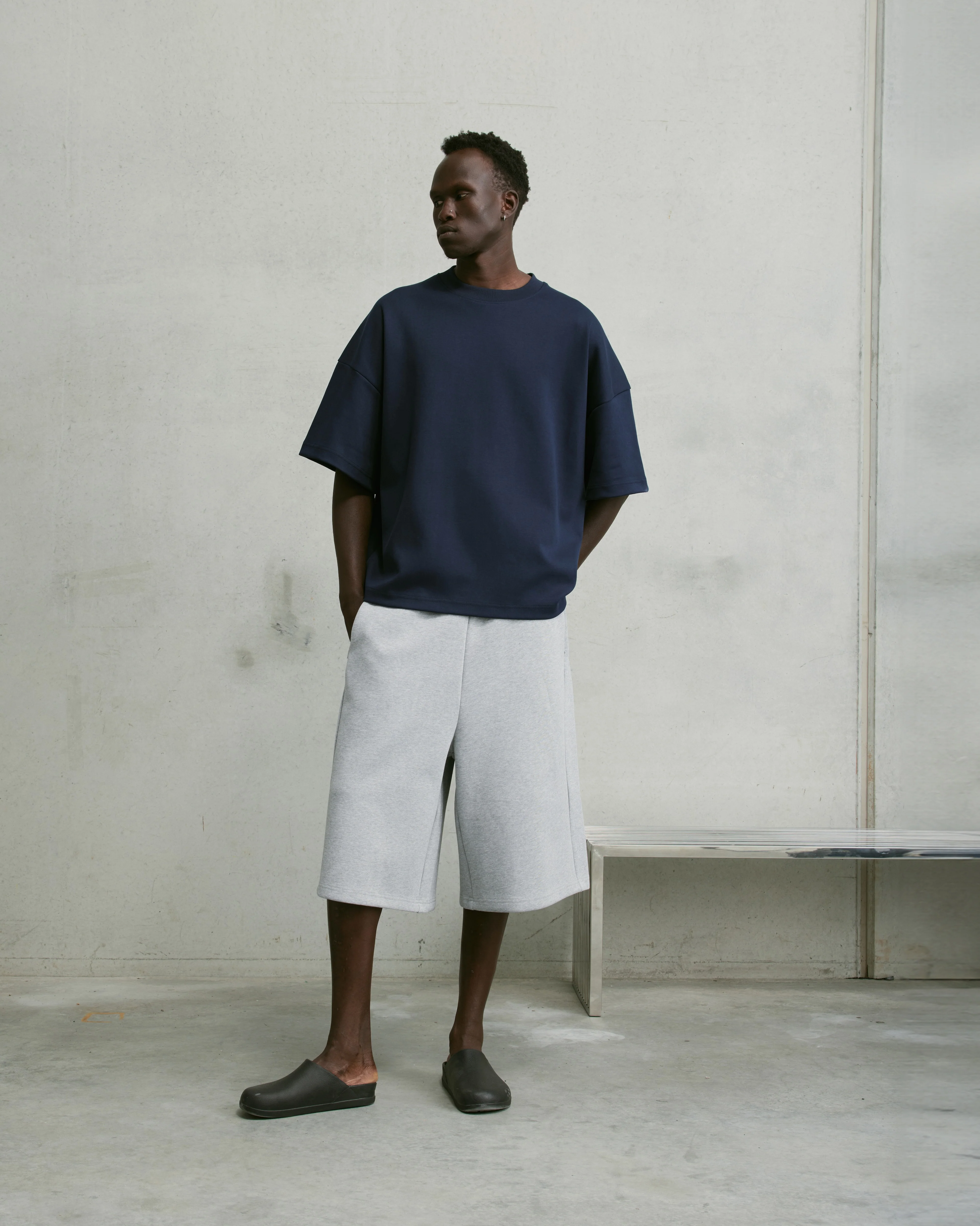 Nothing Heavyweight Tee | Deep Sea - Image 2
