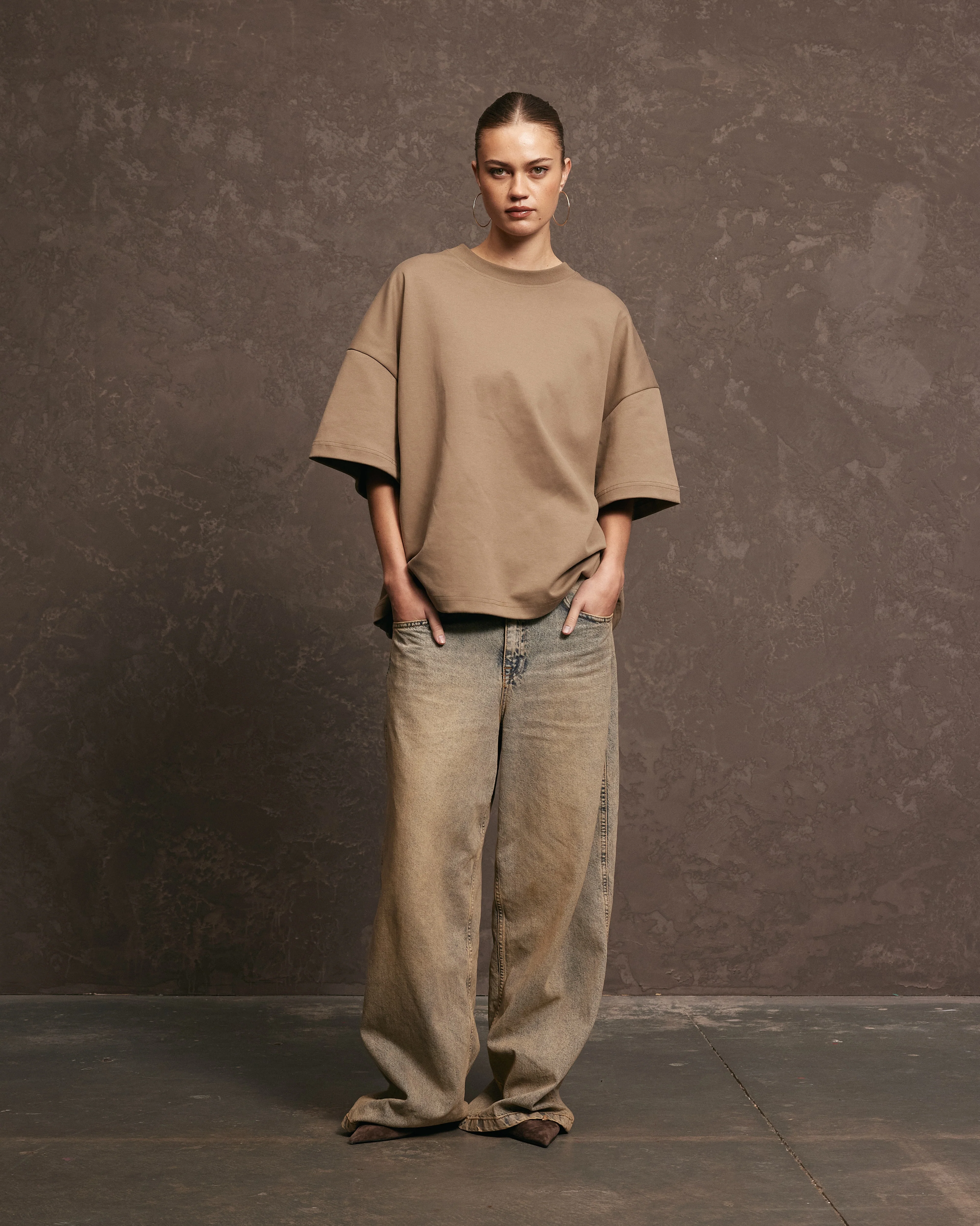 Nothing Heavyweight Tee | Taupe - Image 3