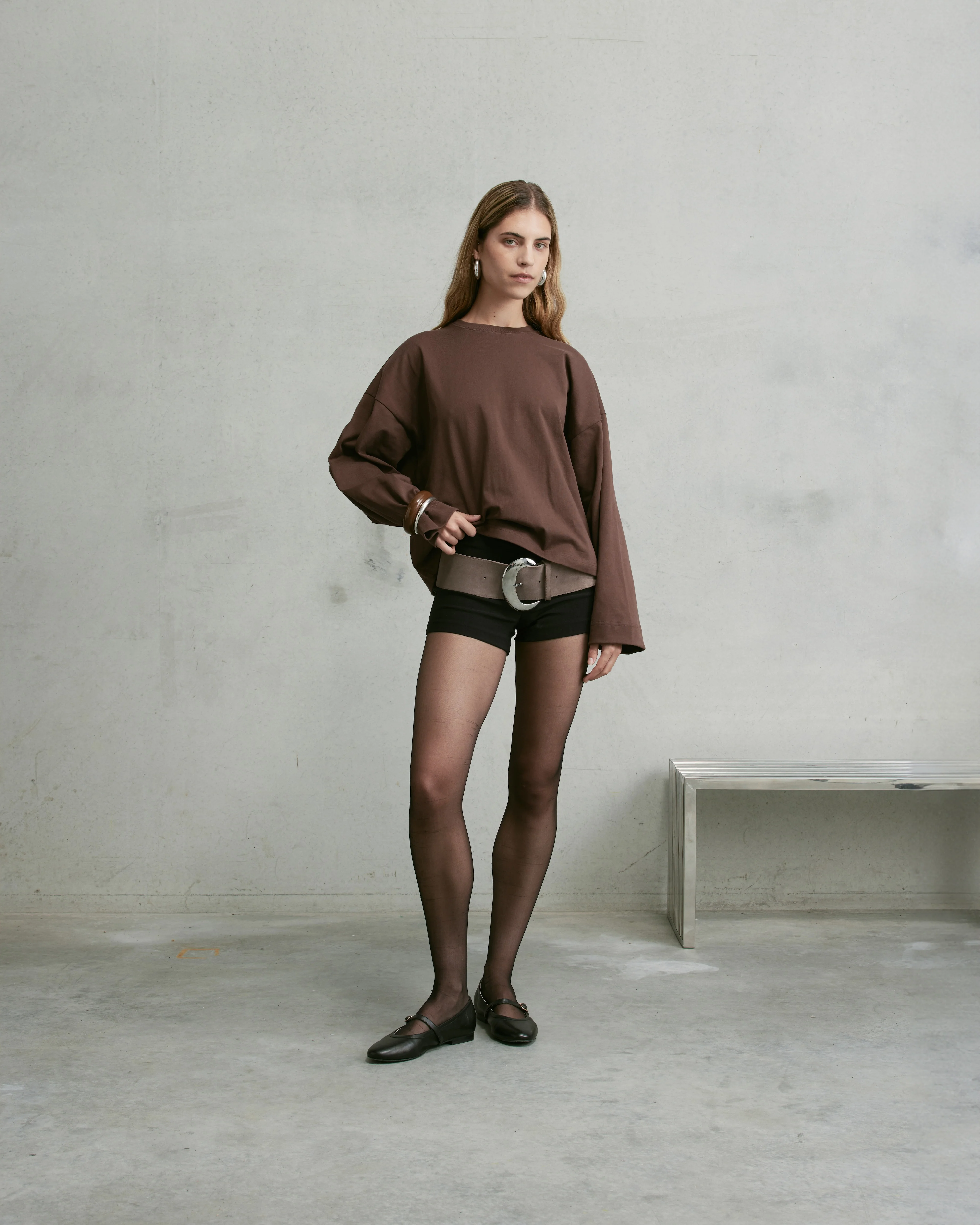 Nothing Longsleeve Tee | Hazelnut - Image 2