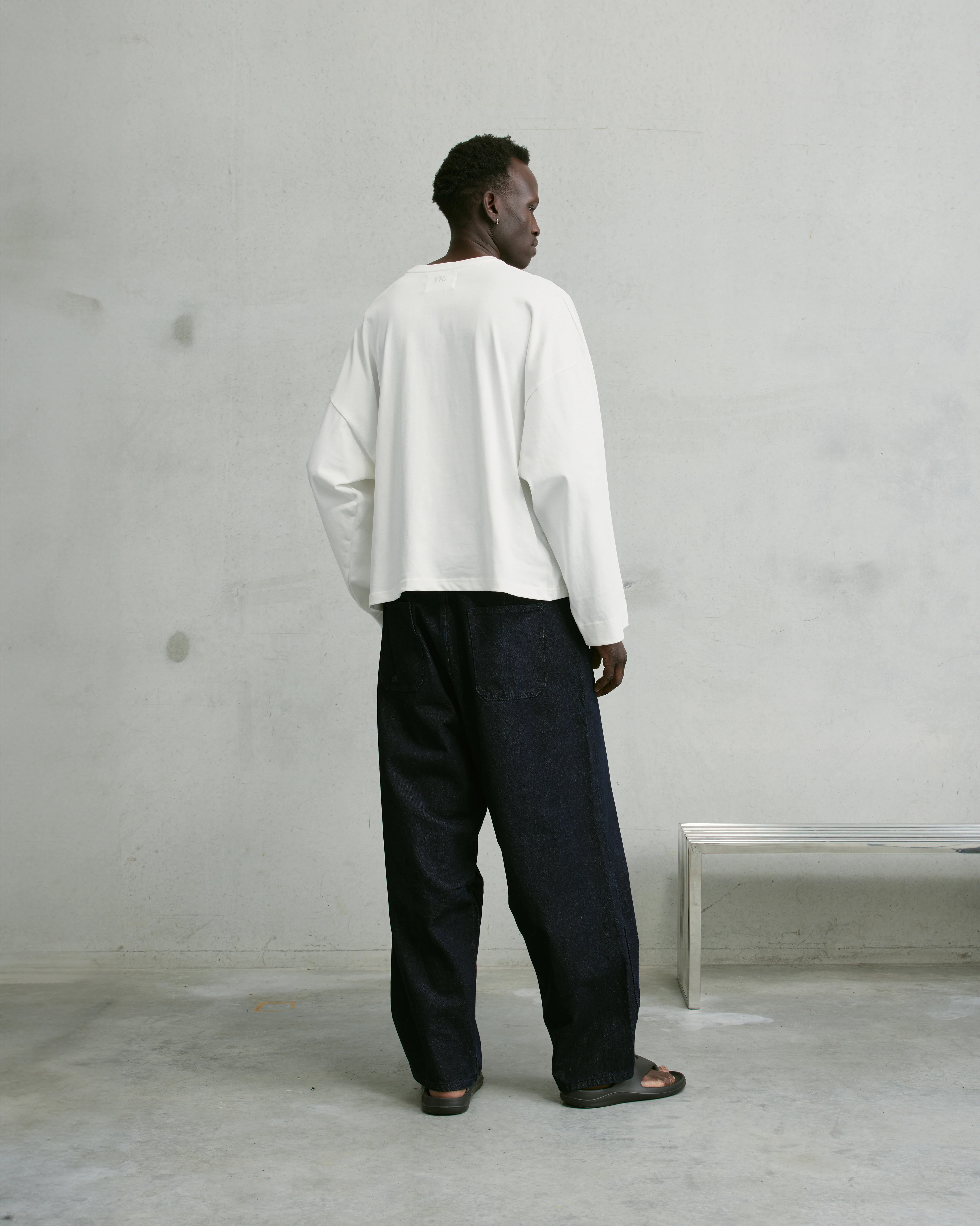 Nothing Longsleeve Tee | Cloud White - Image 5