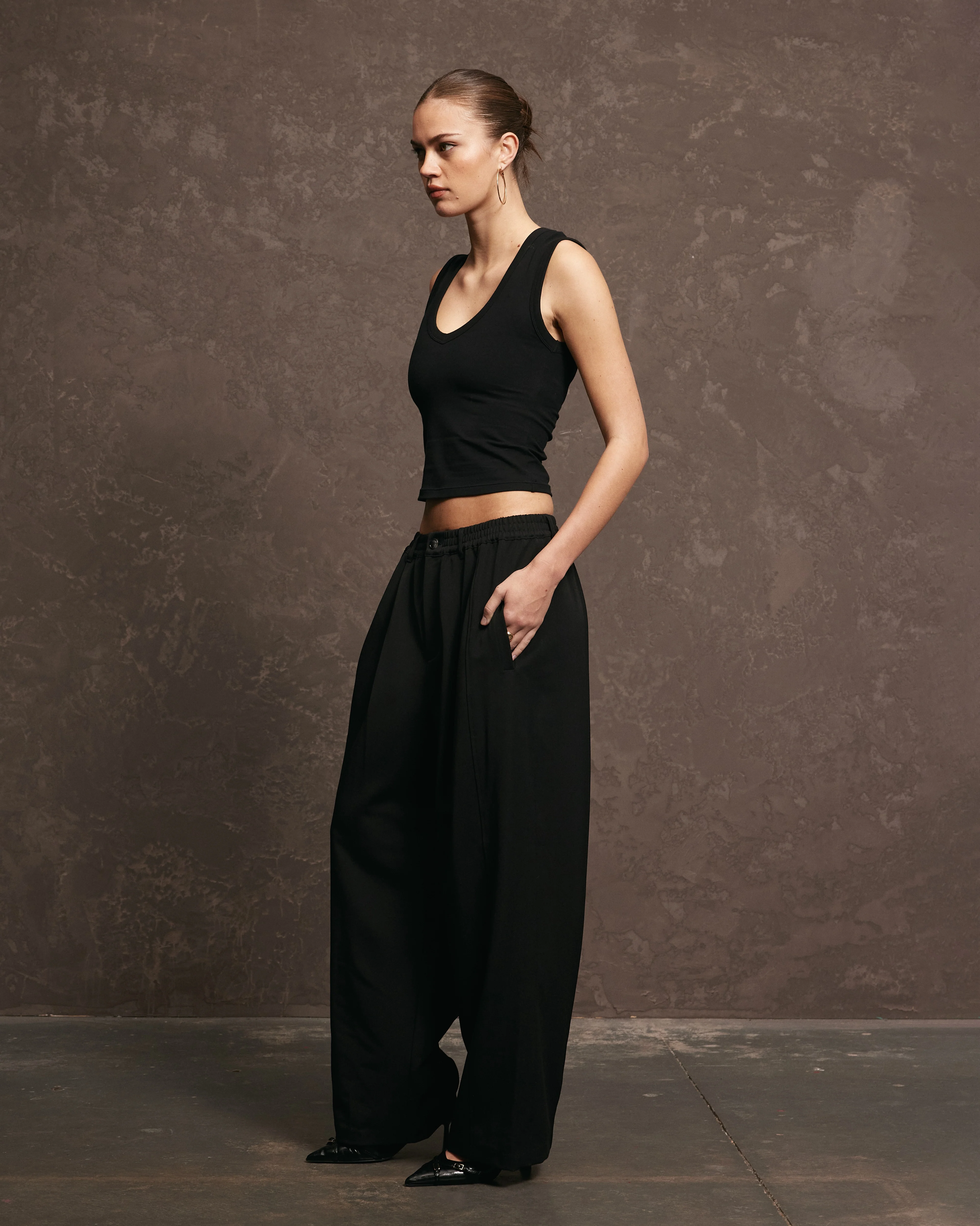 Nothing Pleated Pants | Tar - Image 3