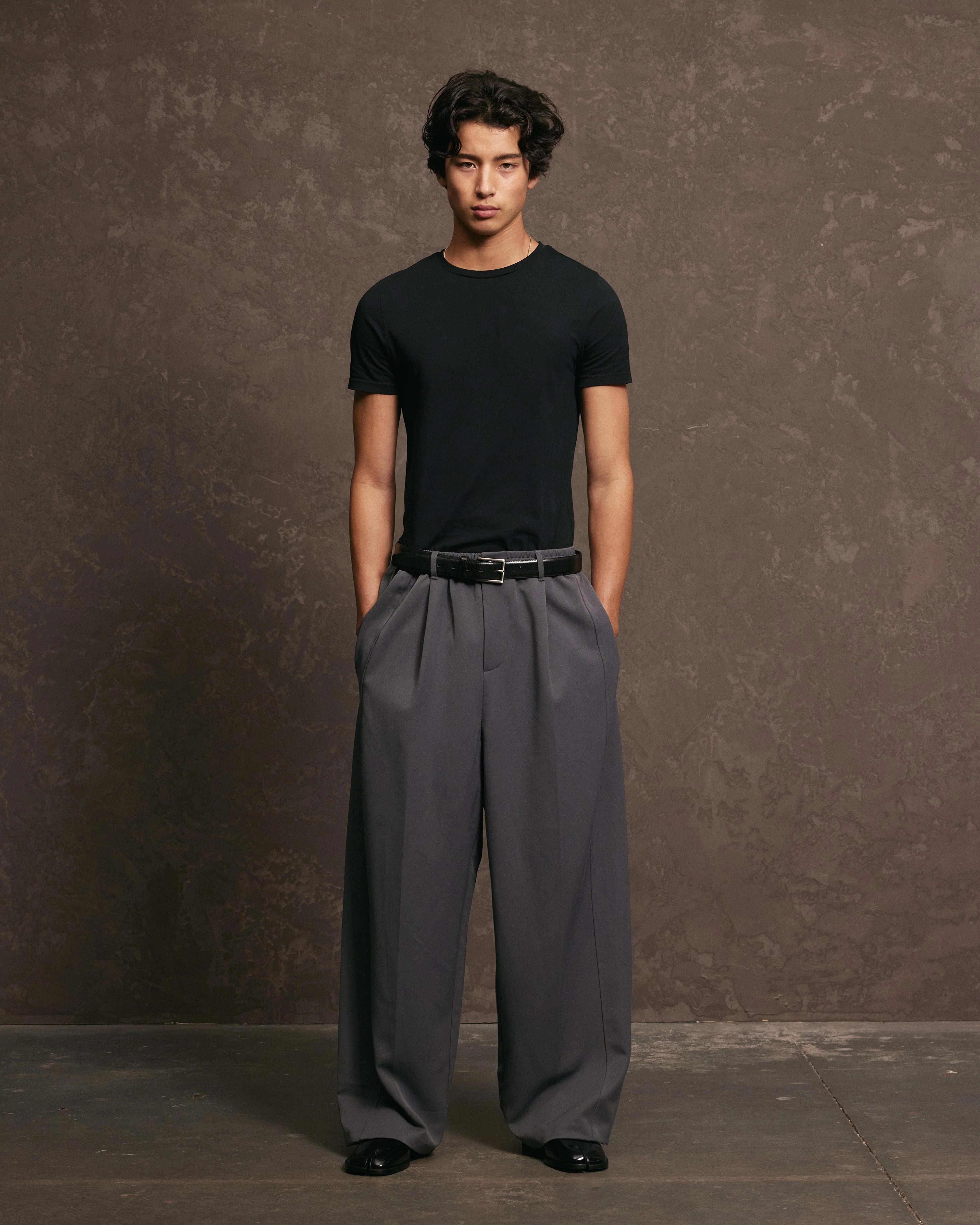 Nothing Pleated Pants | Charcoal - Image 3
