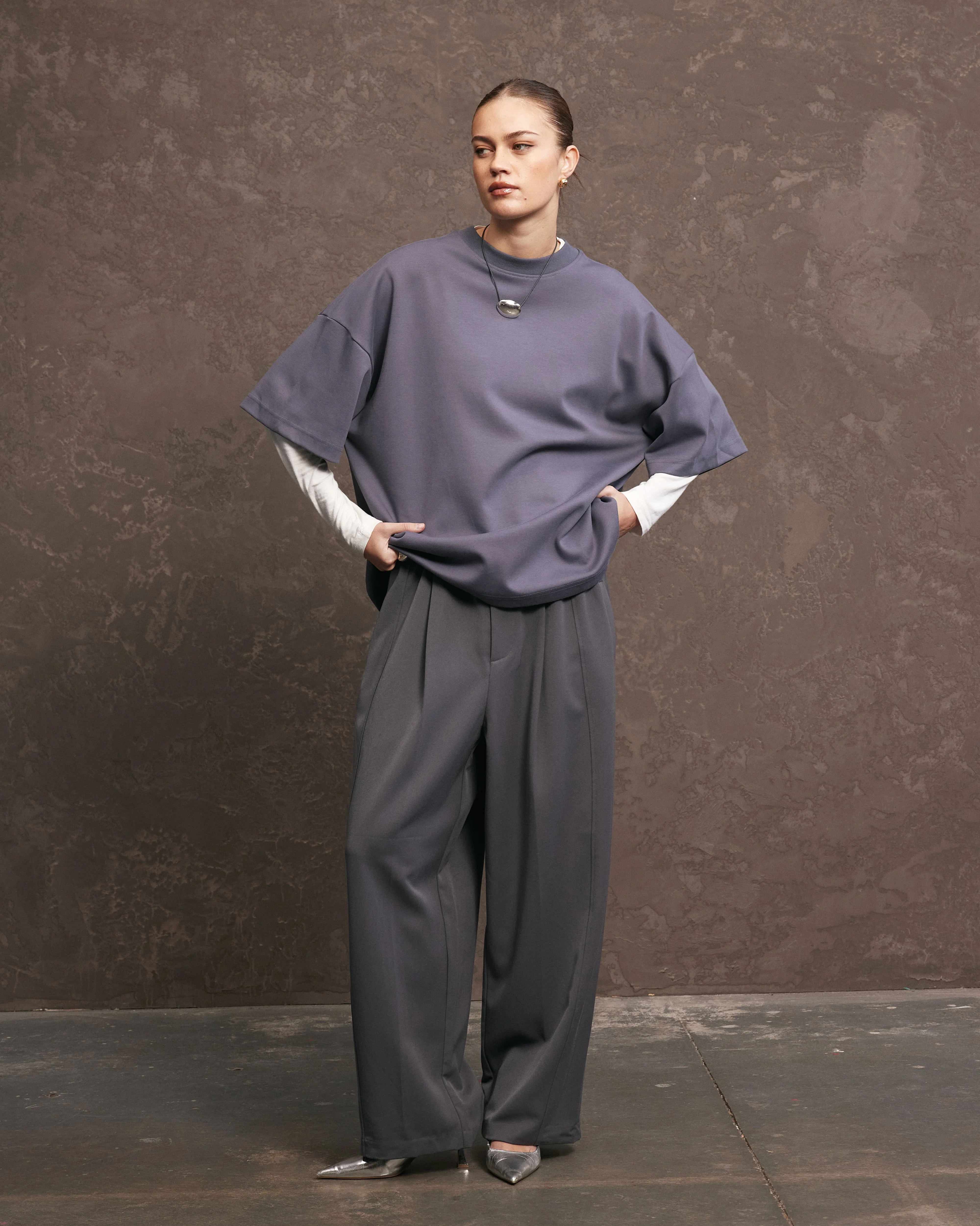 Nothing Pleated Pants | Charcoal - Image 4