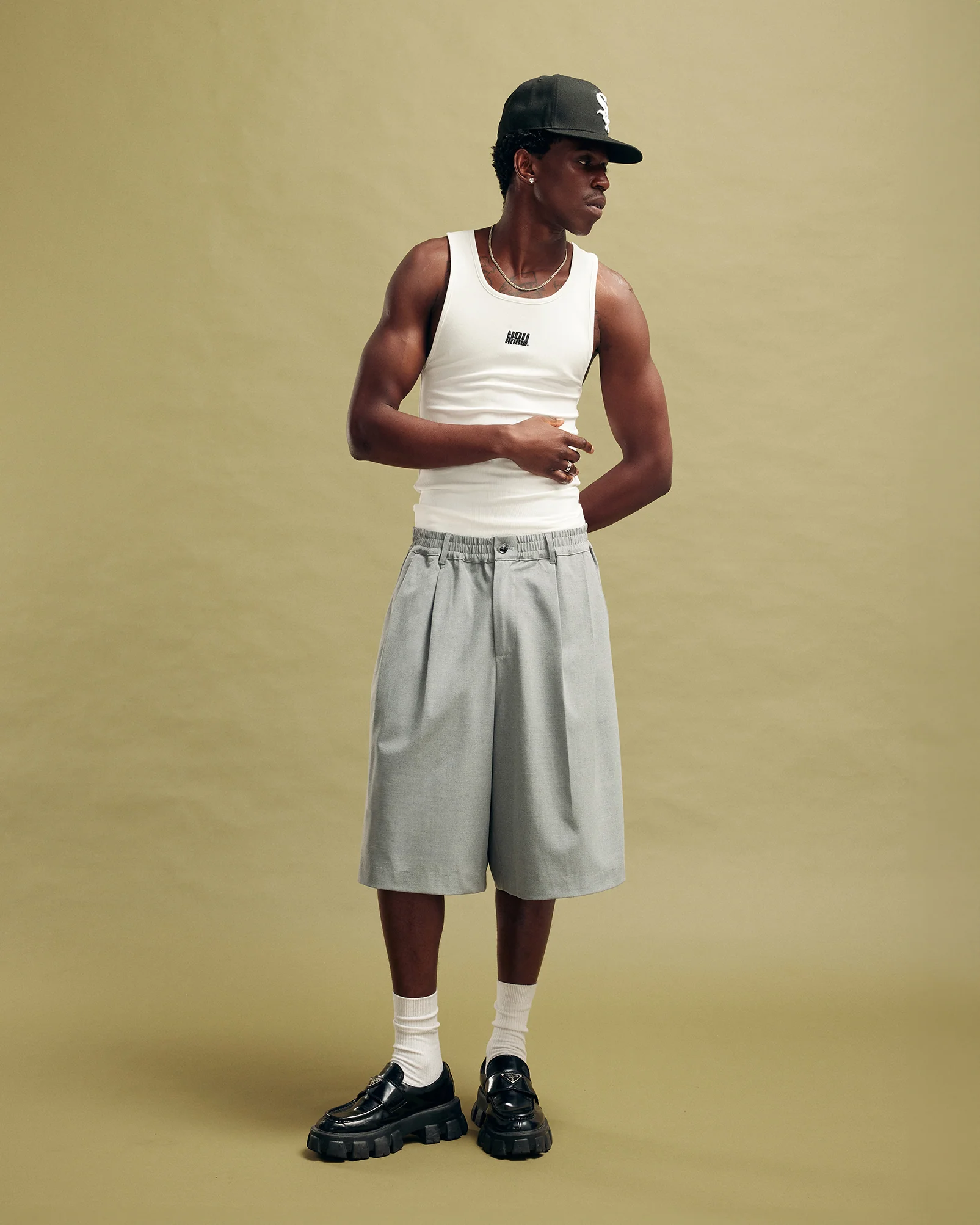 Nothing Pleated Shorts | Slate - Image 4
