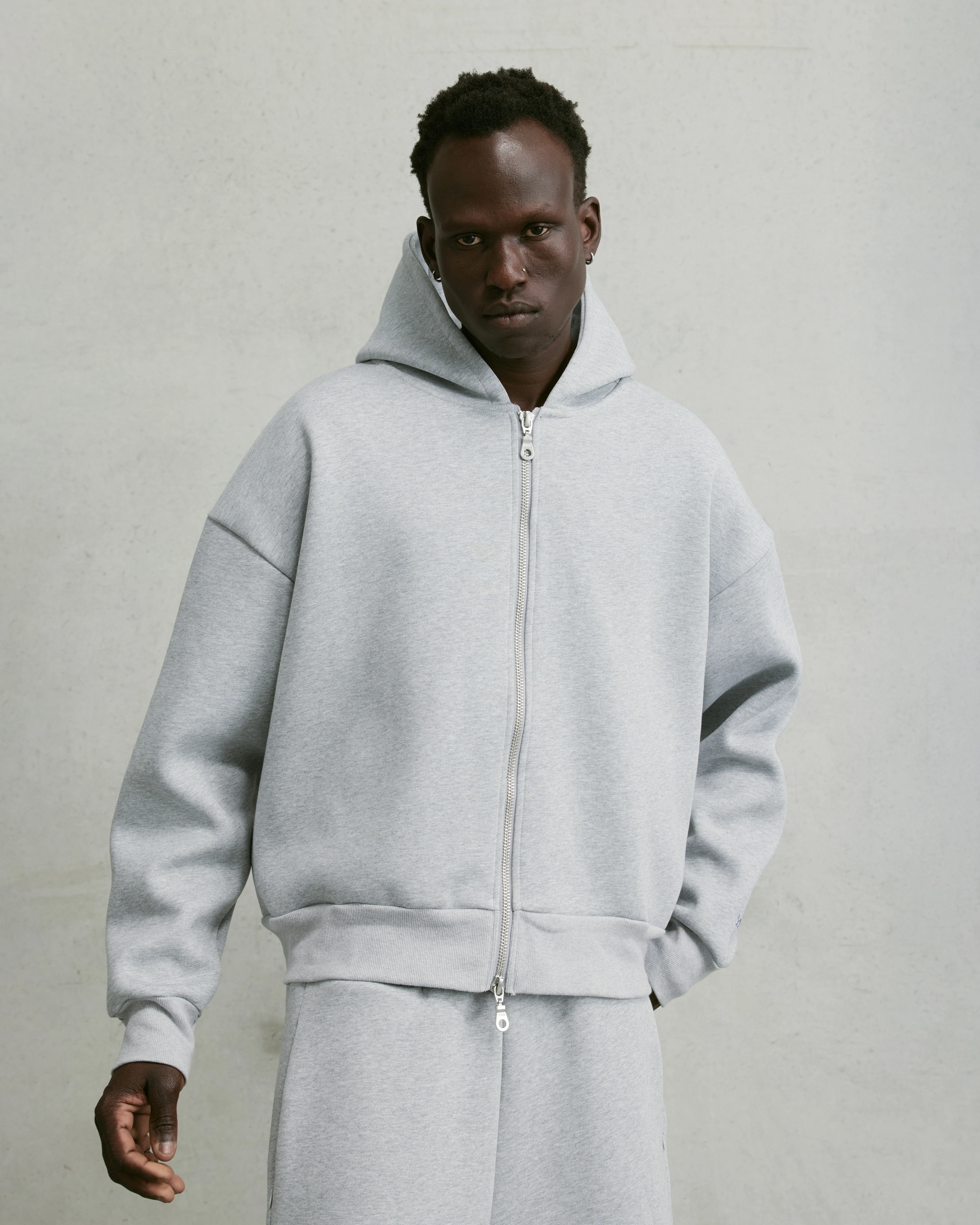 Nothing Zip Up Hoodie 2.0 | Asphalt Marle - Image 4
