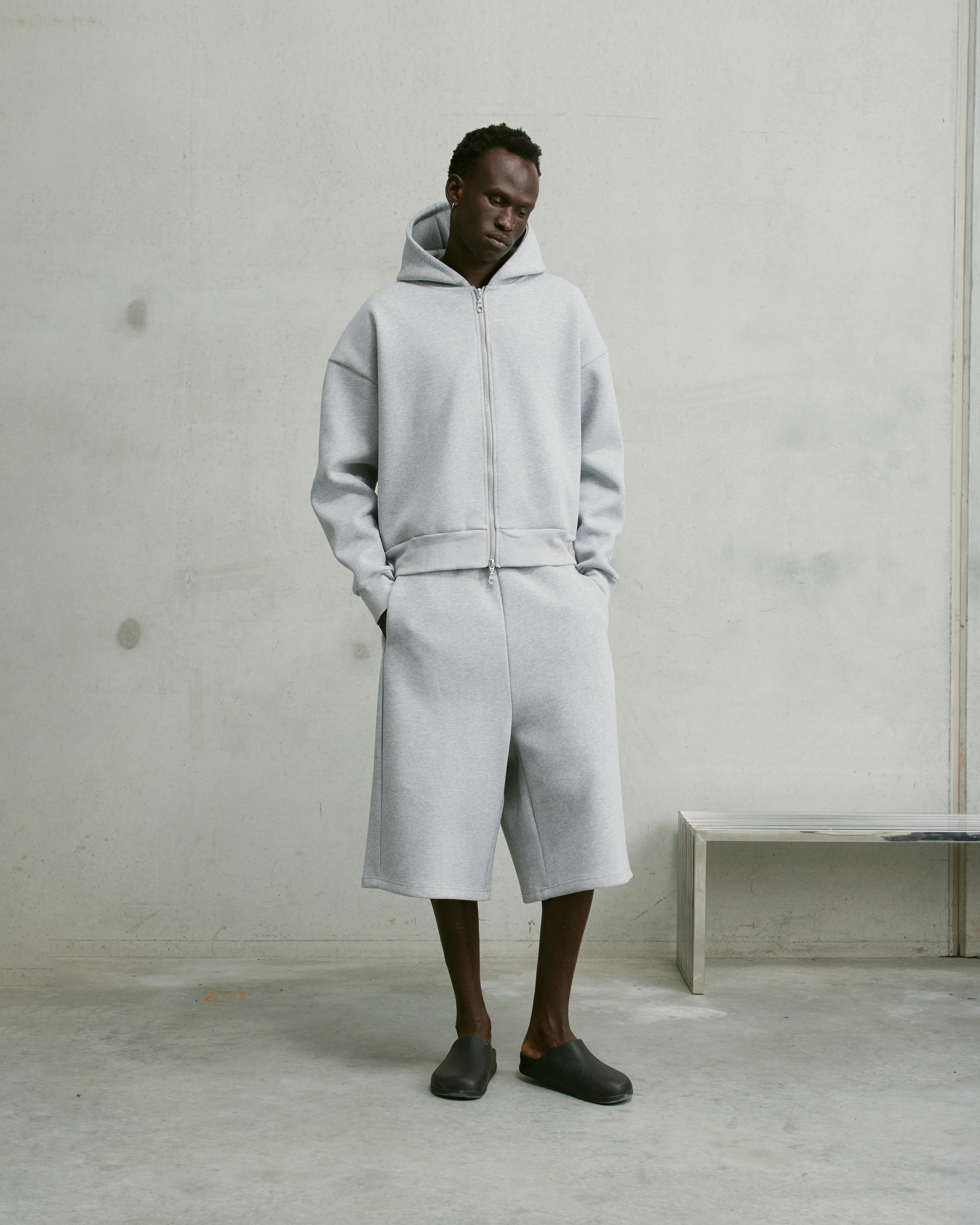 Nothing Zip Up Hoodie 2.0 | Asphalt Marle - Image 5