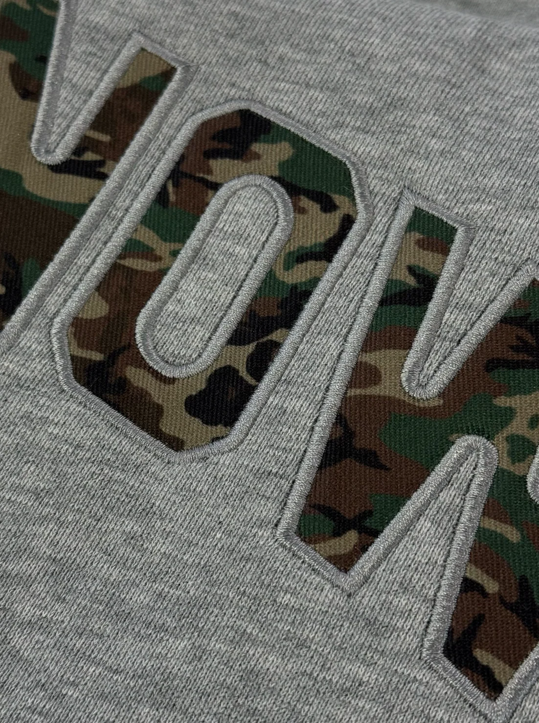 Offset Zip Up Hoodie | Grey/Camo - Image 5