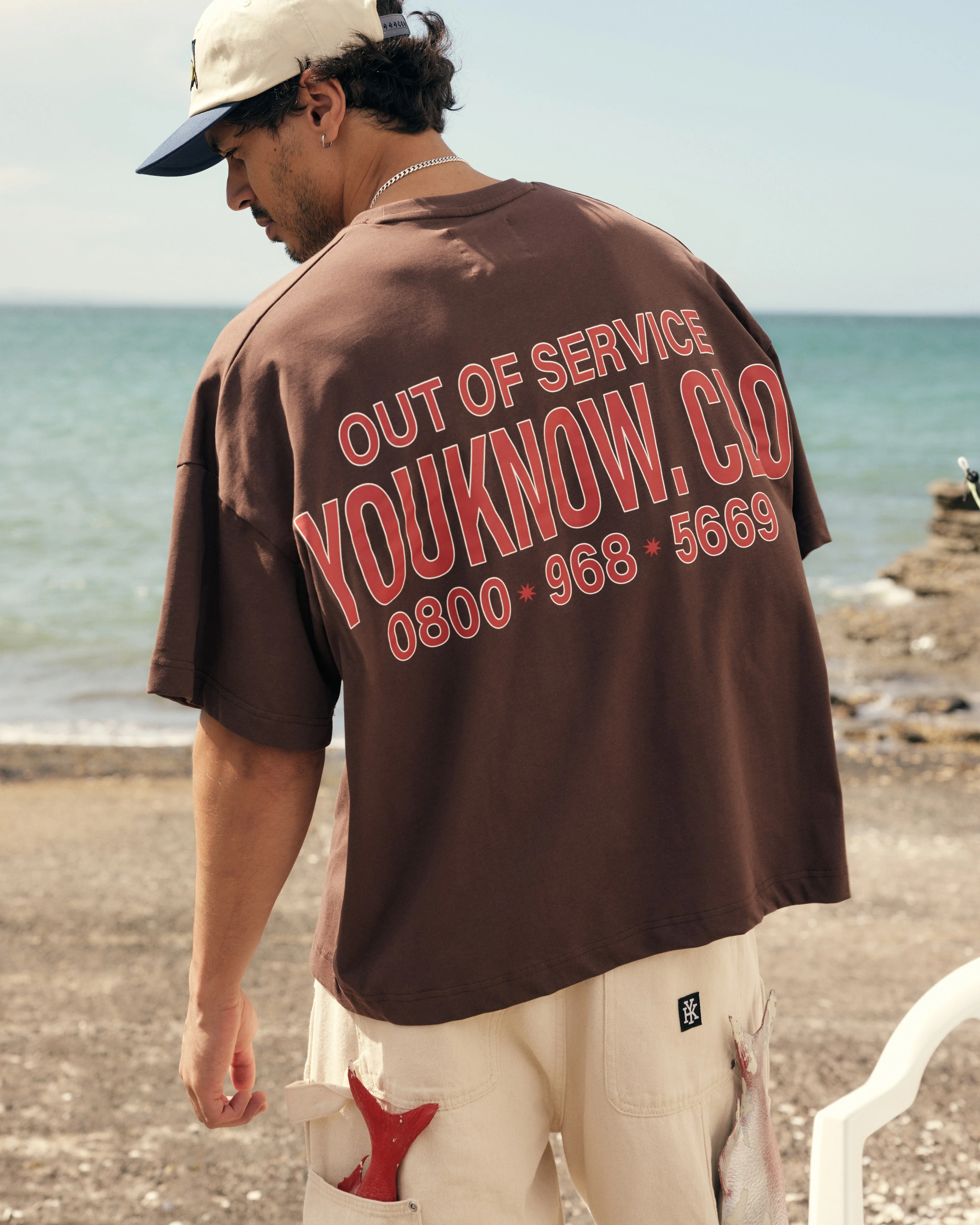 Out of Service Tee | Brown - Image 3