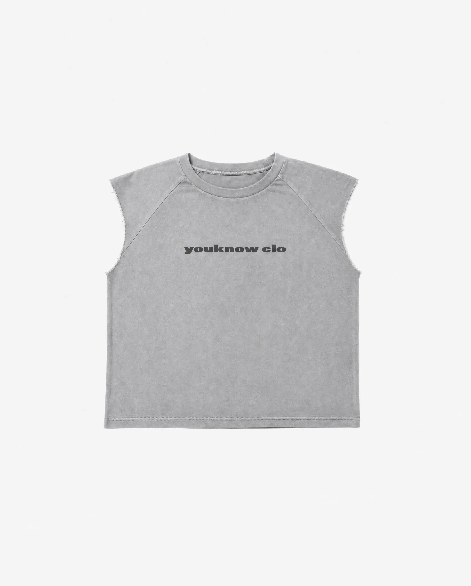 Oversized Raglan Tank | Washed Grey