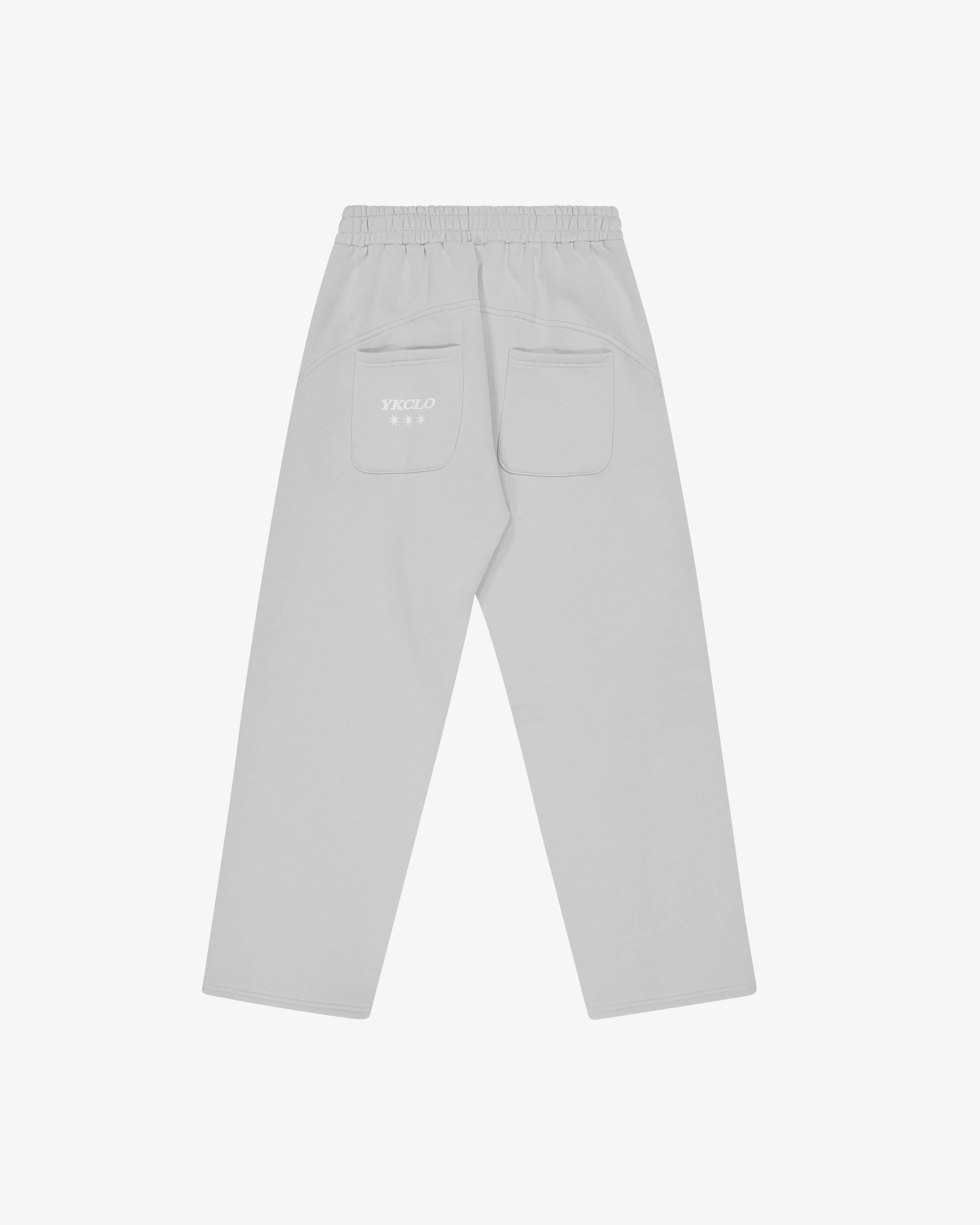 Panelled Trackpants | Light Grey - Image 2