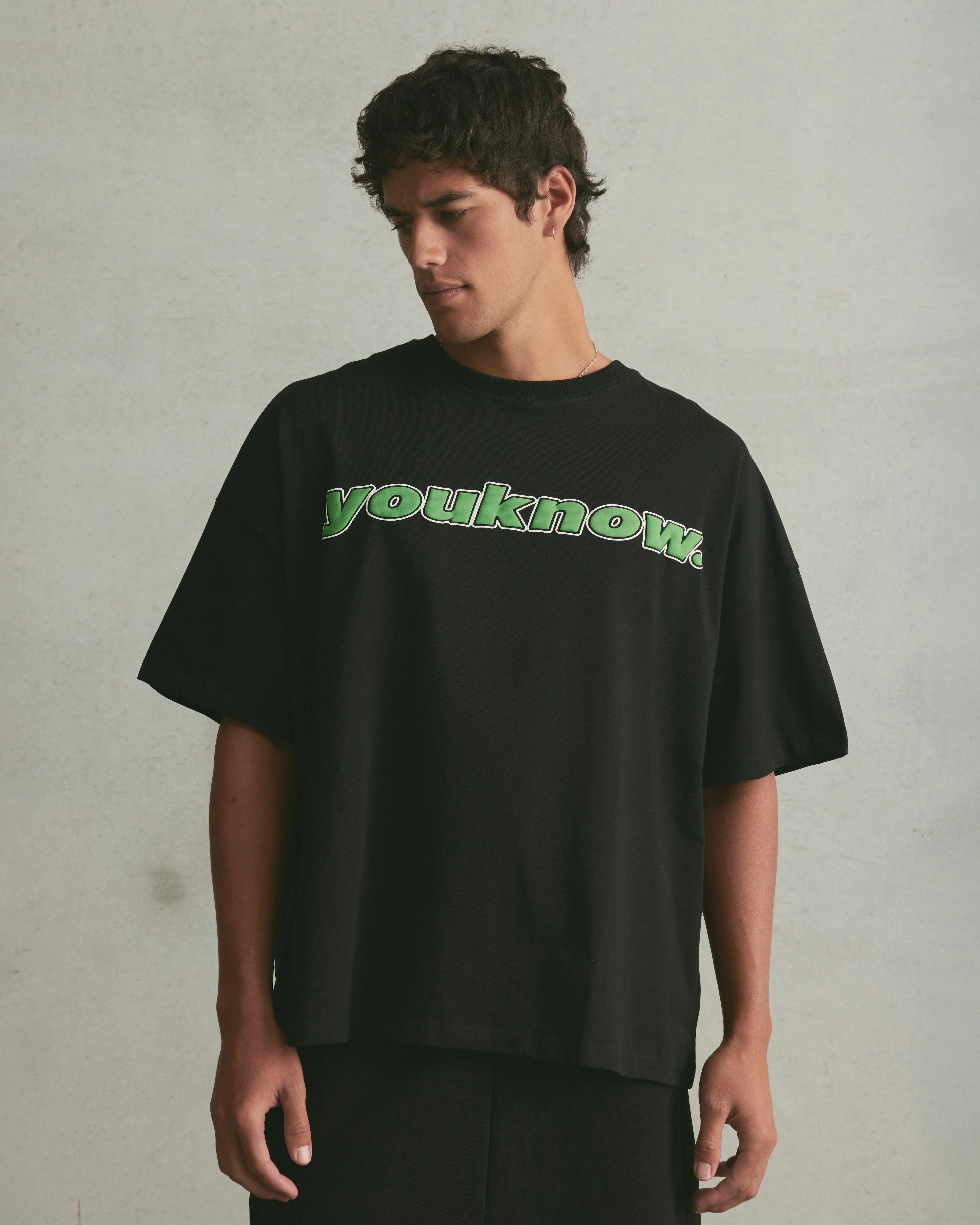 Puff Print Box Tee | Black - Image 4