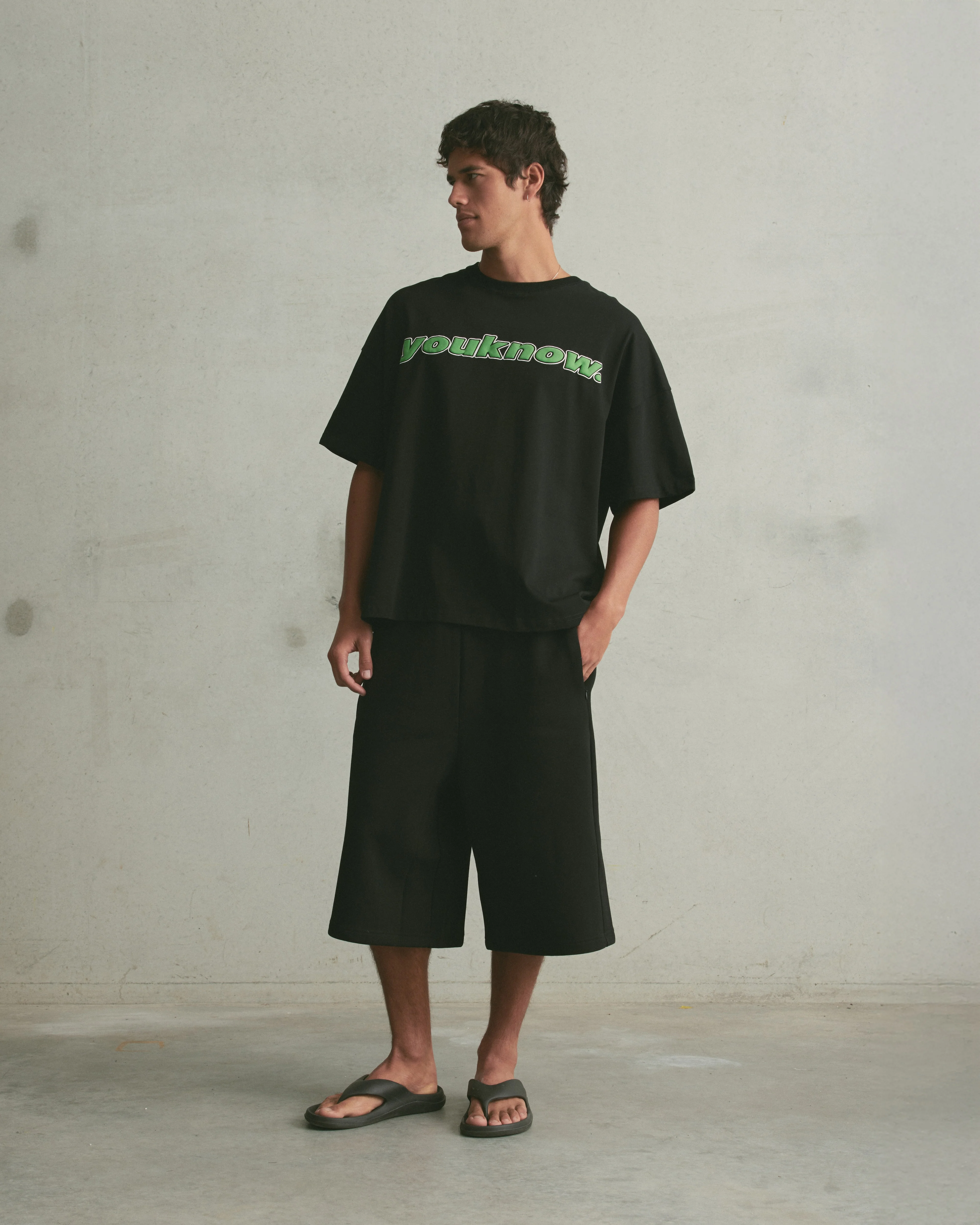 Puff Print Box Tee | Black - Image 5