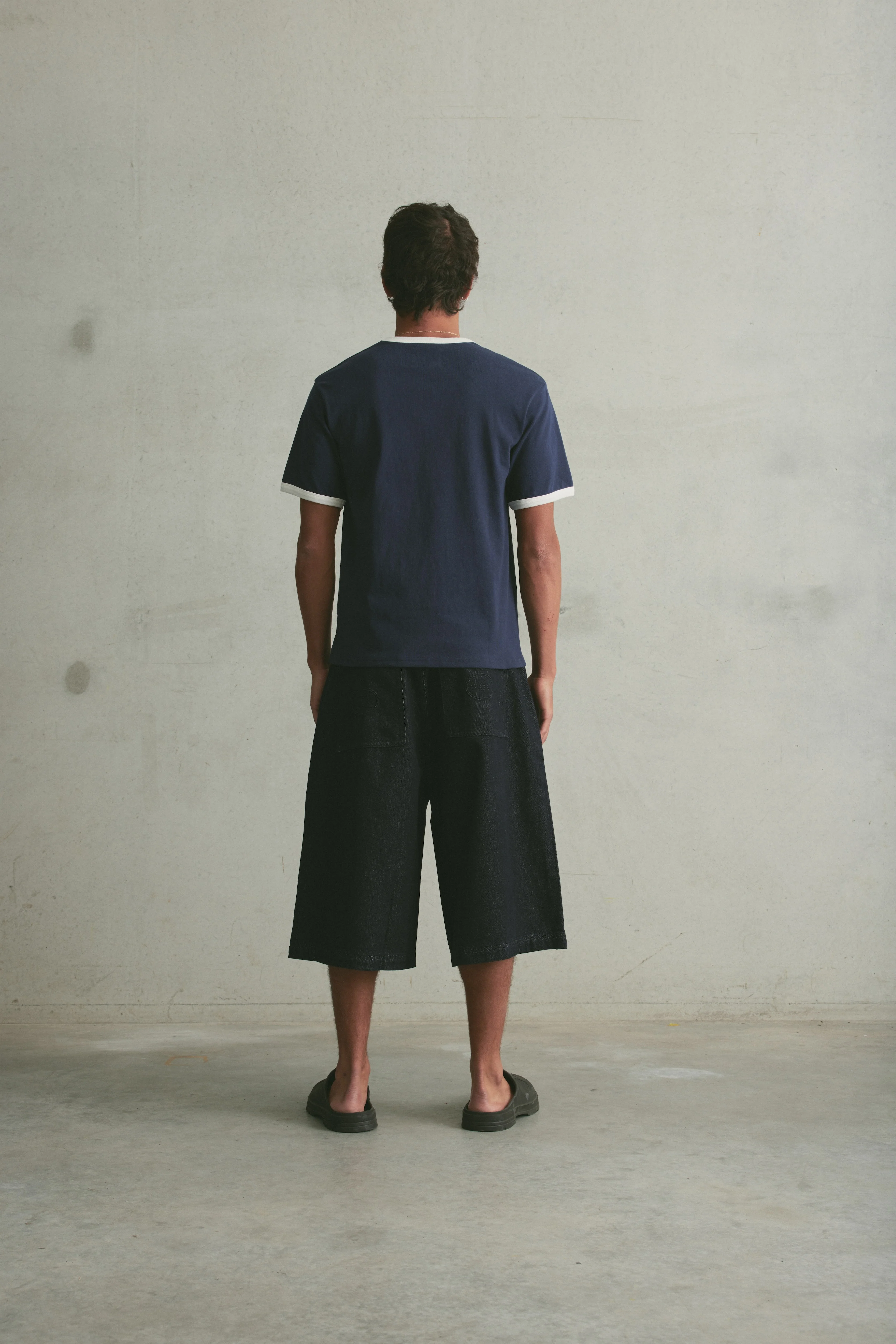 Shrunken Ringer Tee | Navy - Image 3