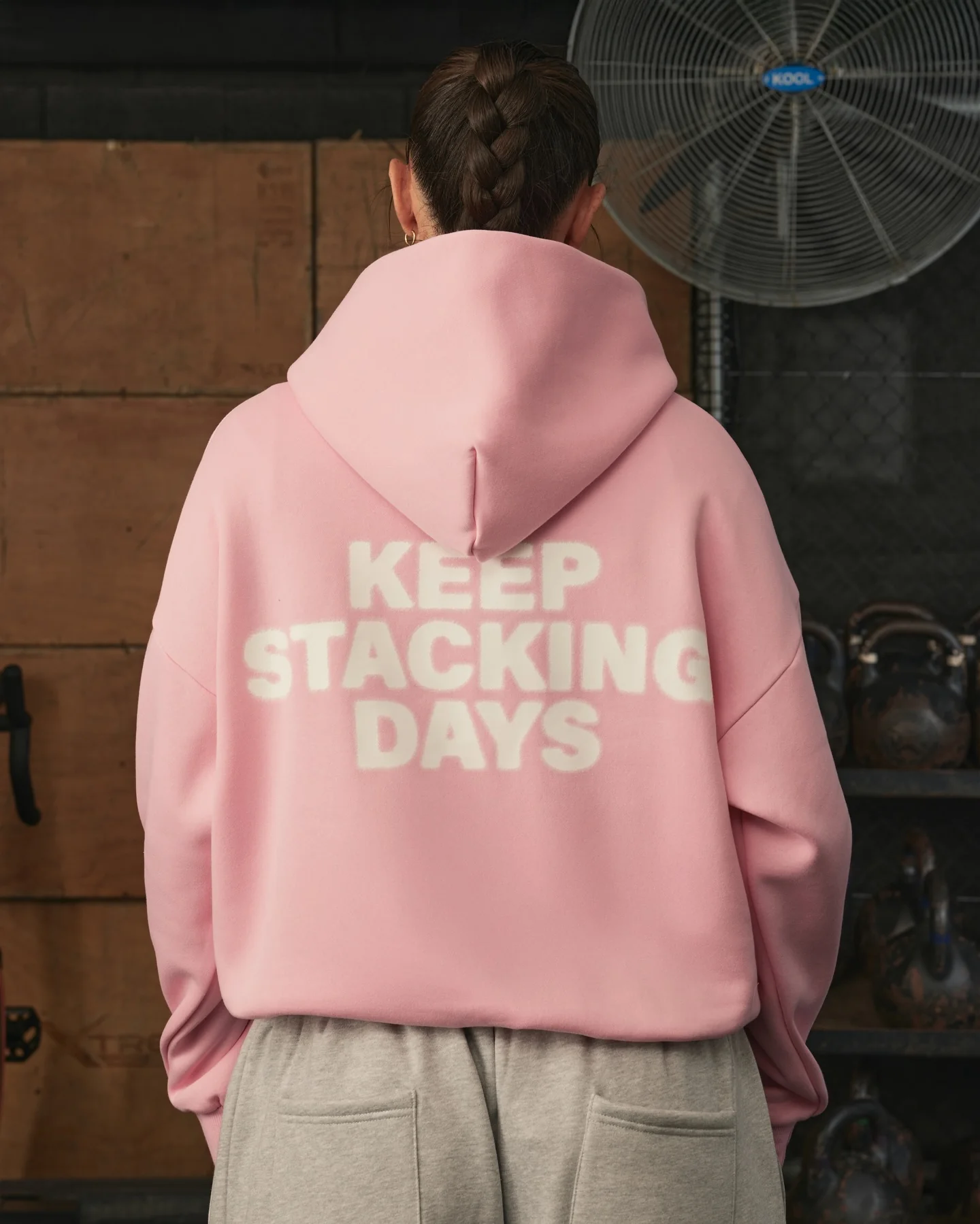 YK Move Stacking Days Hoodie | Pink - Image 3