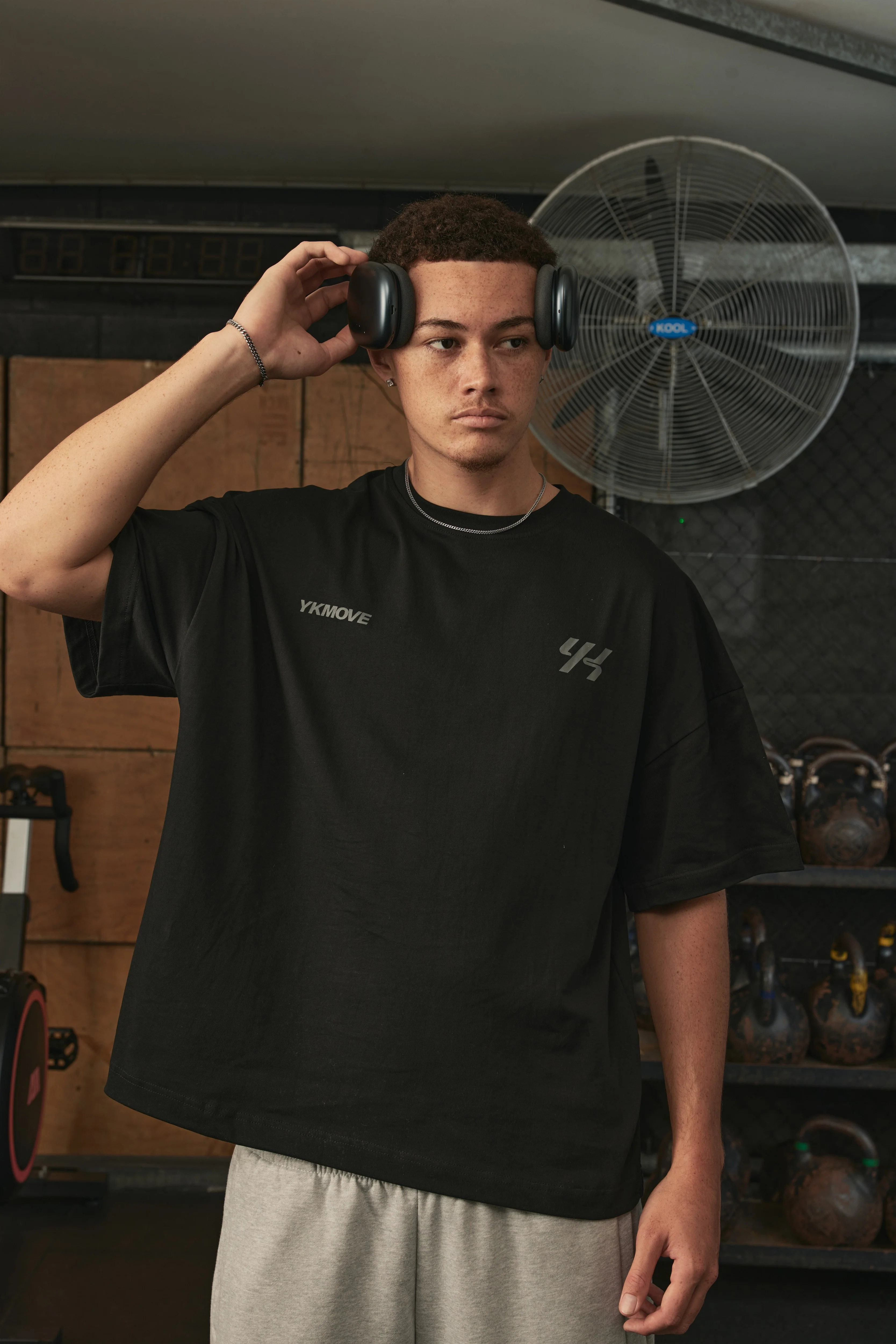 YK Move Stacking Days Tee | Black - Image 4