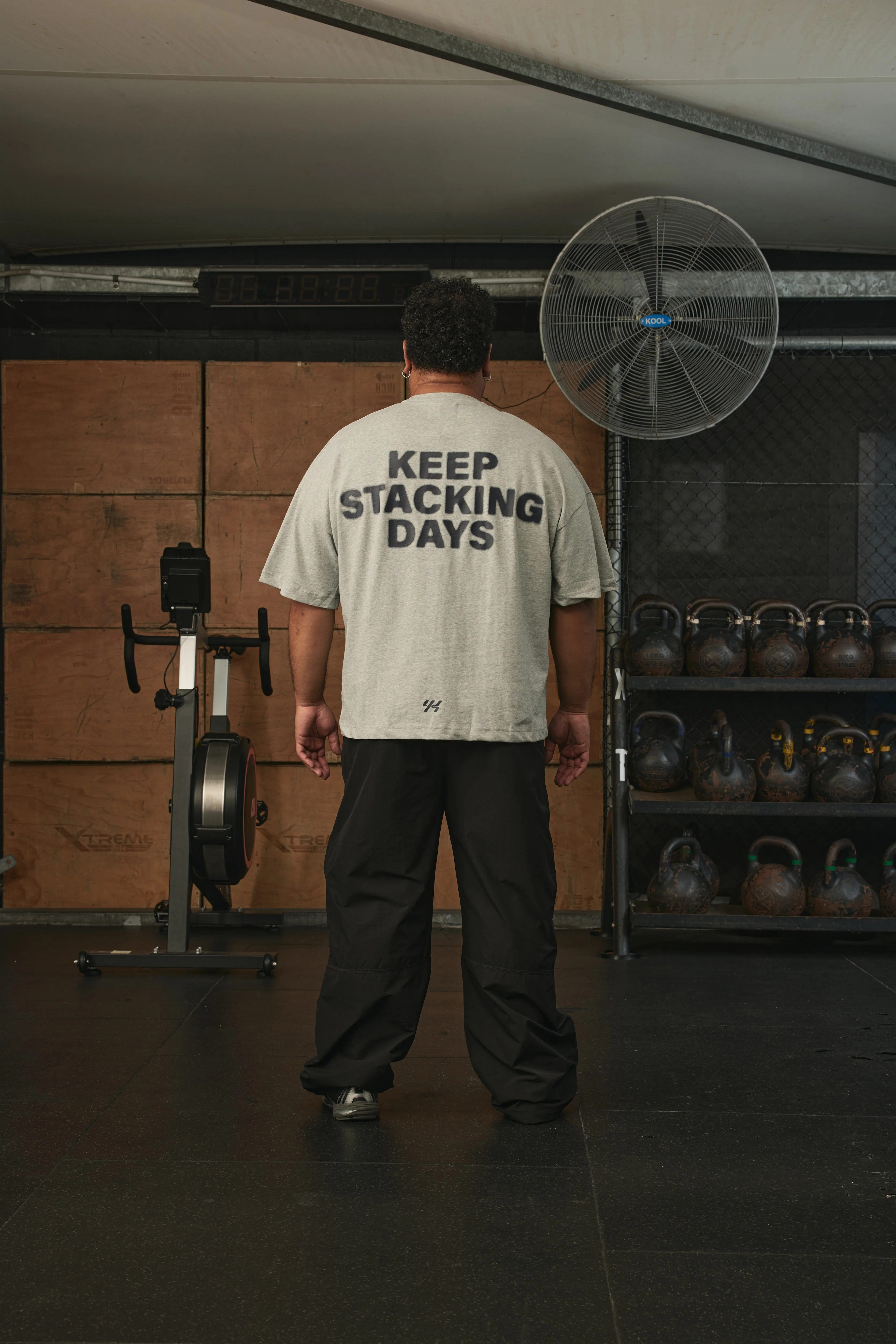 YK Move Stacking Days Tee | Grey - Image 3