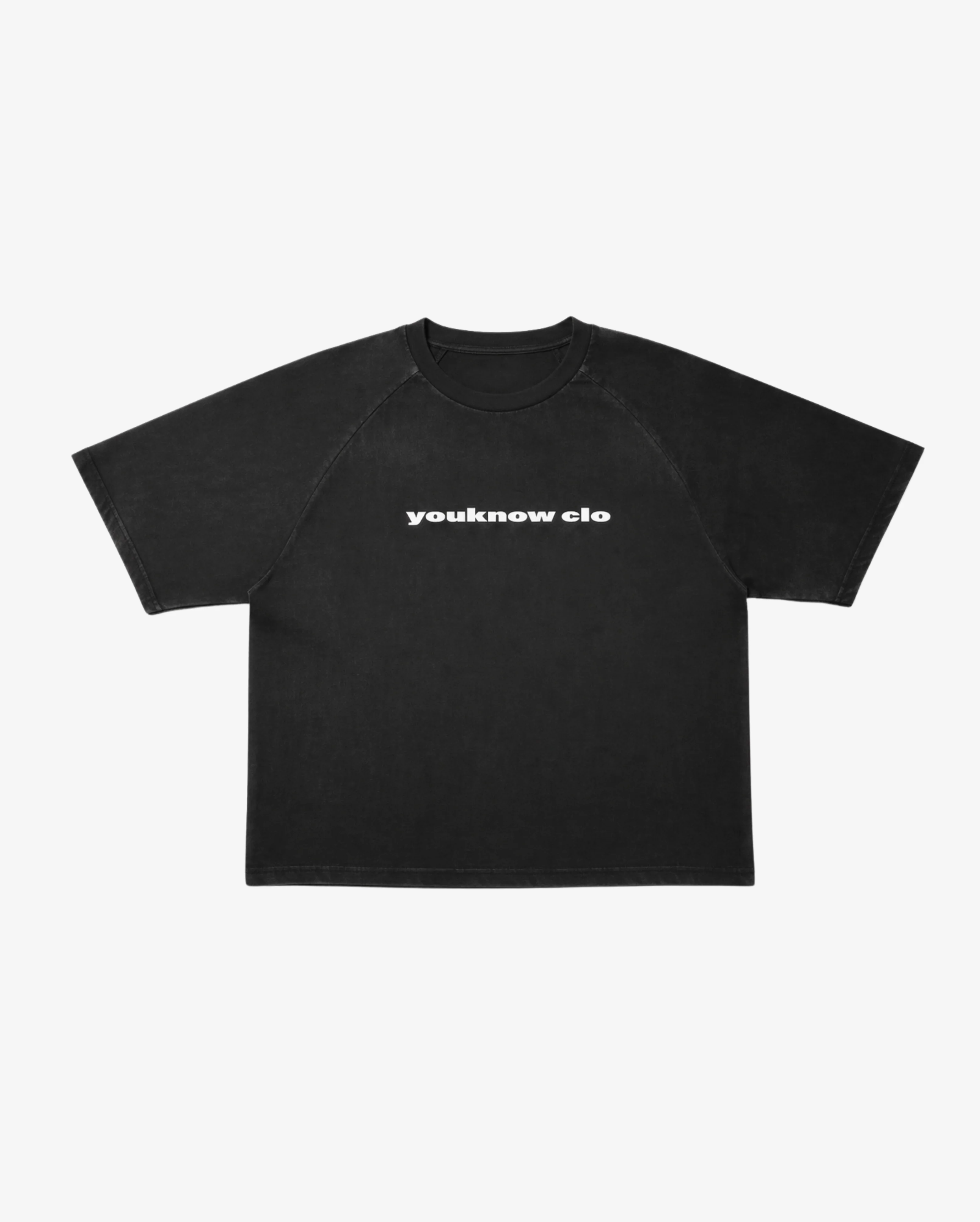 Washed Raglan Tee | Washed Black