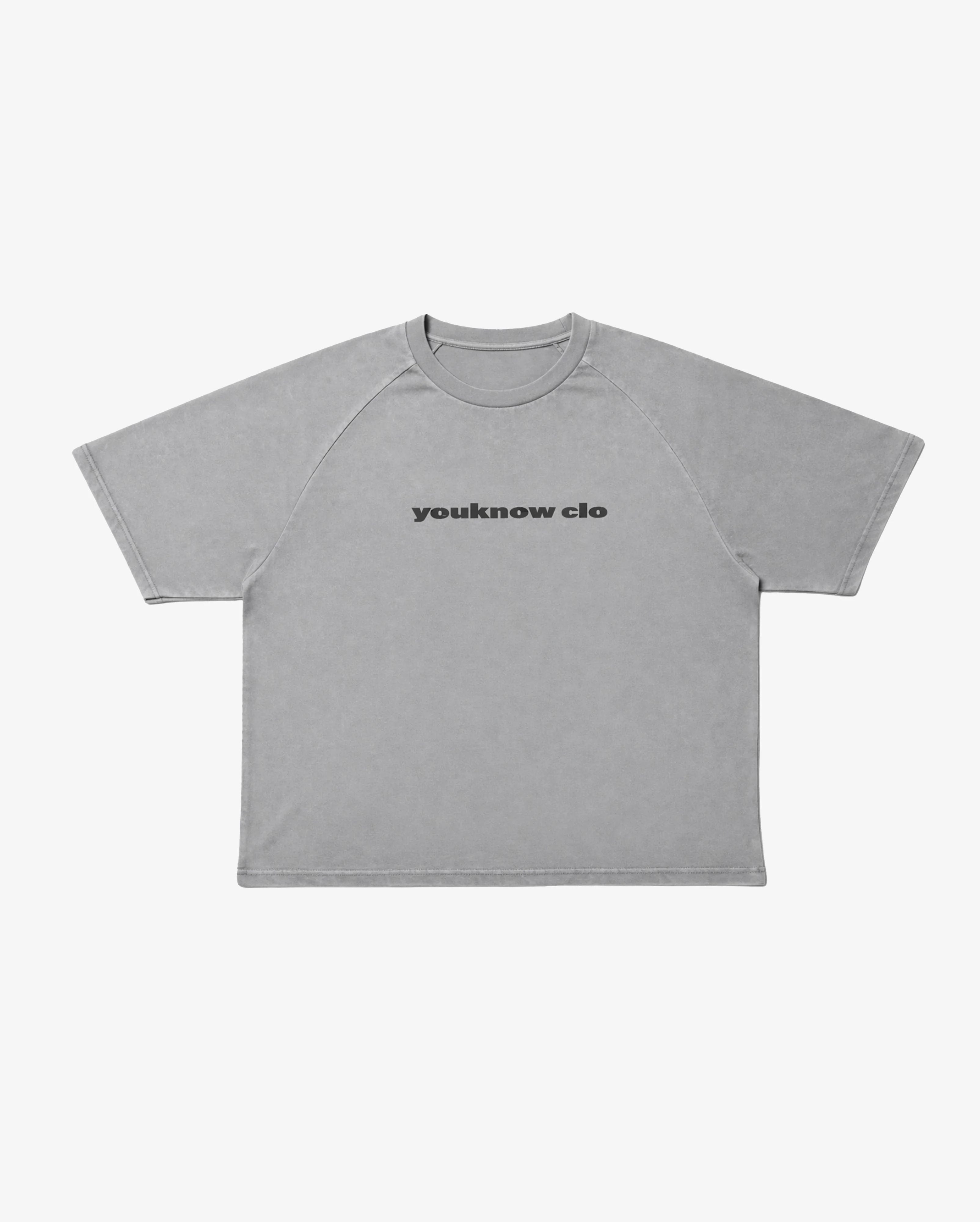 Washed Raglan Tee | Washed Grey