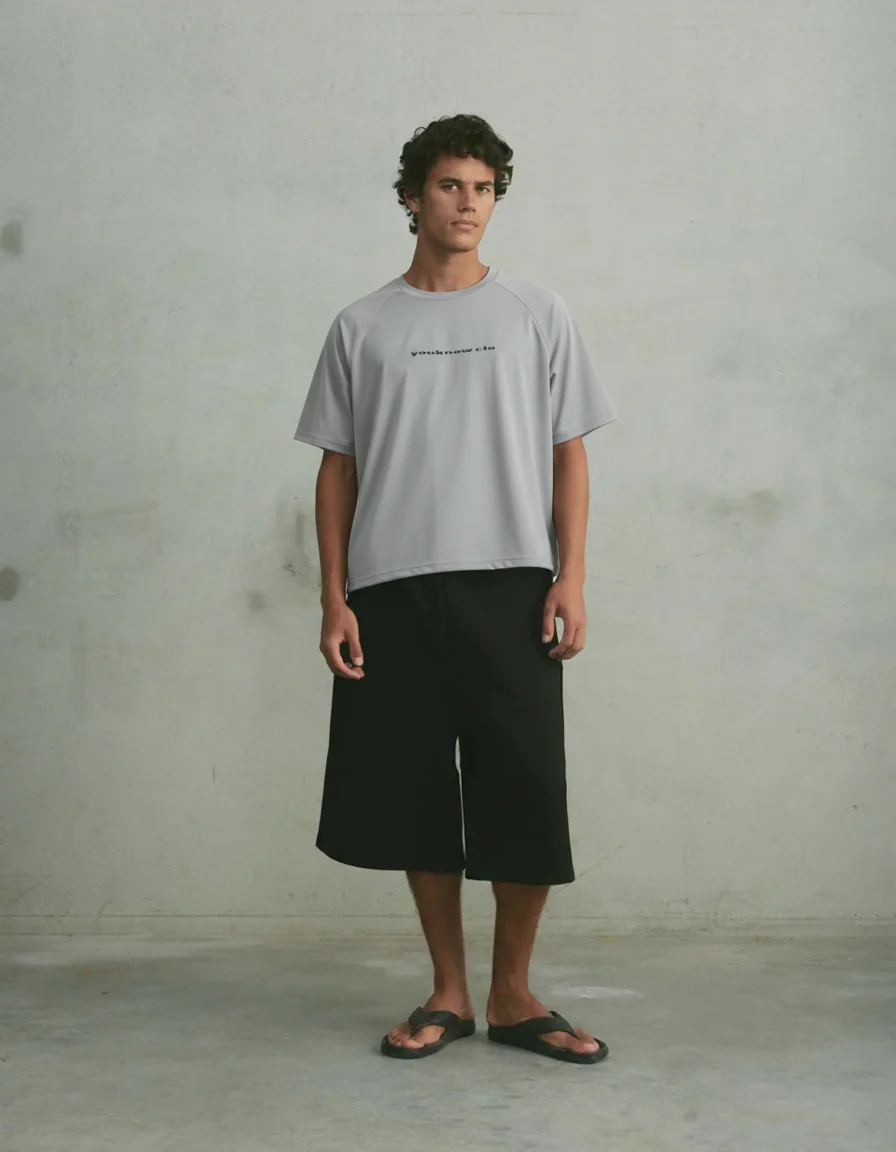 Washed Raglan Tee | Washed Grey - Image 2