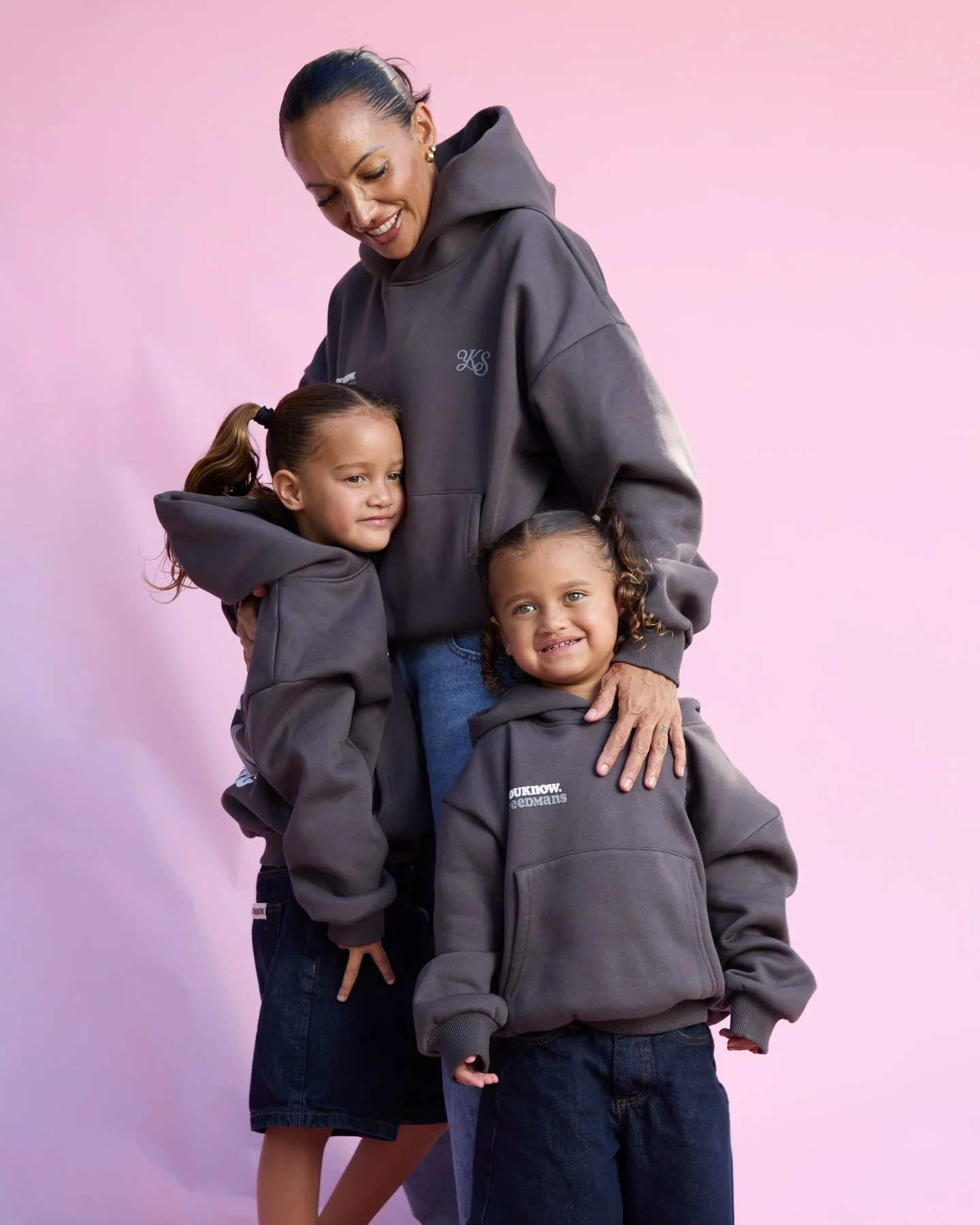 YK Kids x Steedmans Hoodie | Charcoal - Image 3