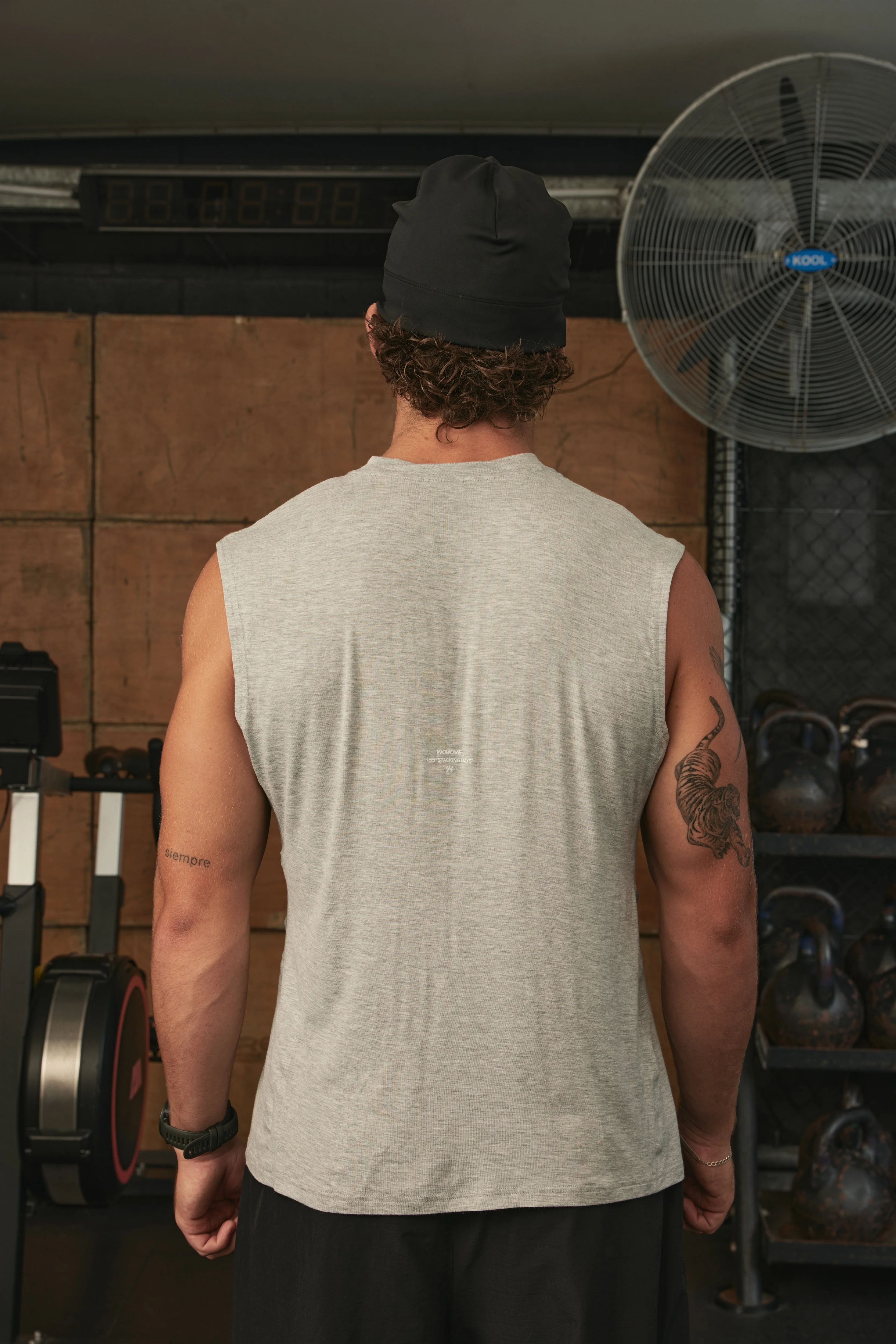 YK Move Flow Tank | GREY MARLE - Image 3