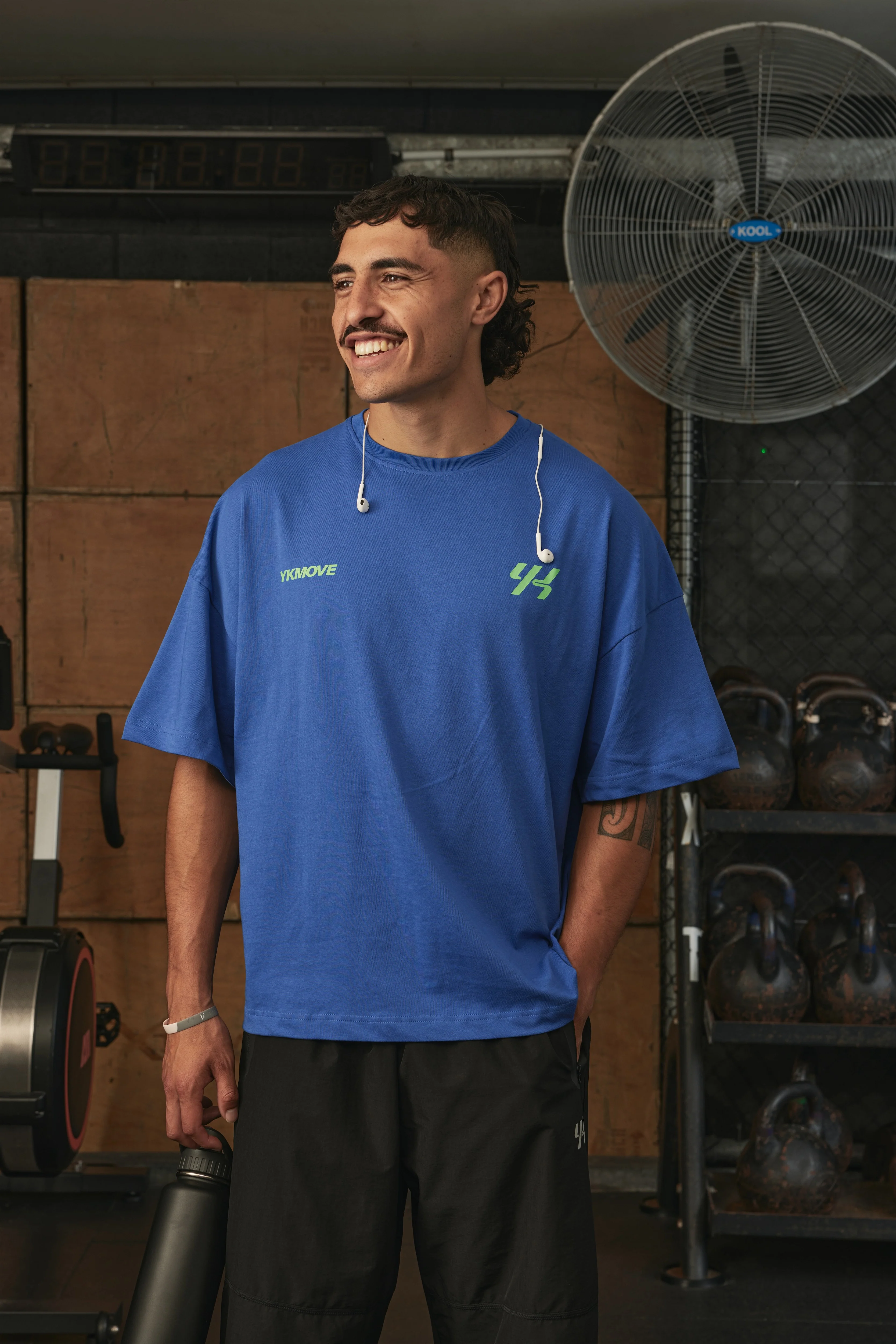 YK Move Stacking Days Tee | Blue - Image 4