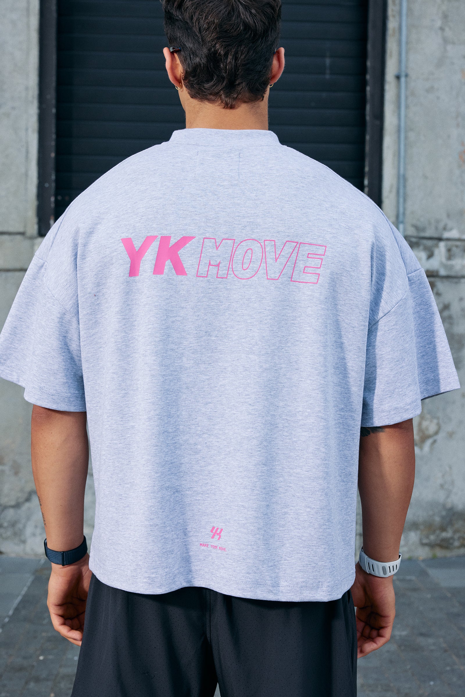 YK Move Champion Tee | Grey - Image 4