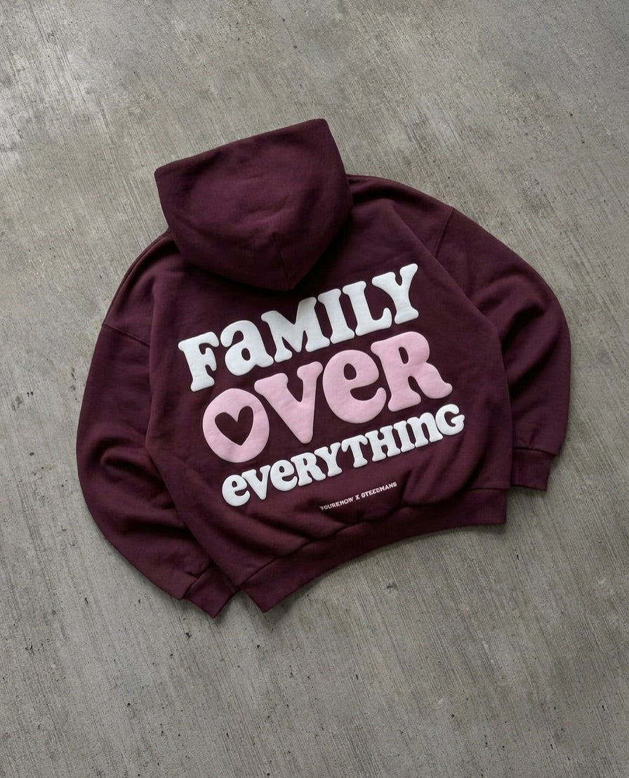 YK x Steedmans Hoodie | Burgundy - Image 3