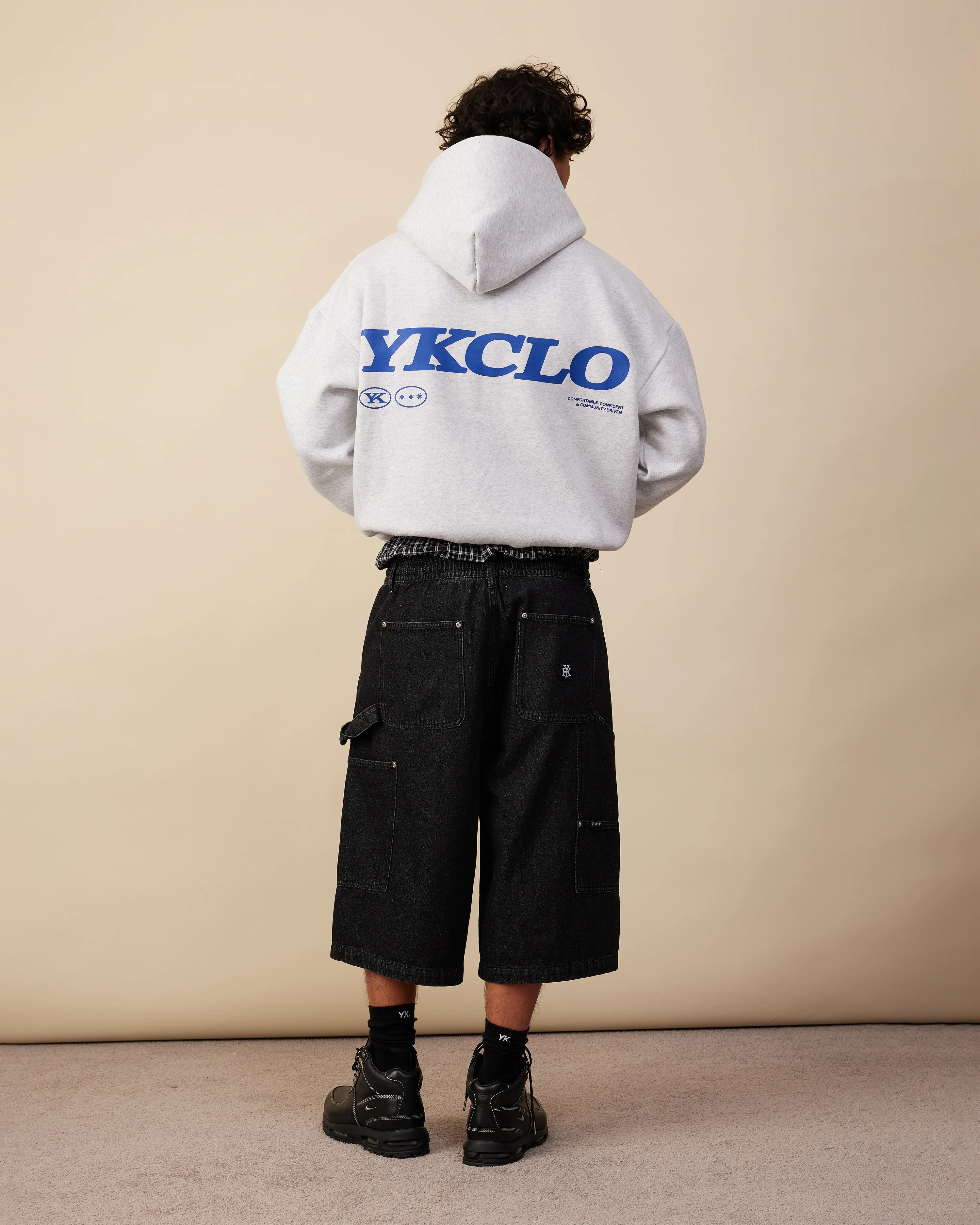 YKClo Hoodie | White Marle - Image 3
